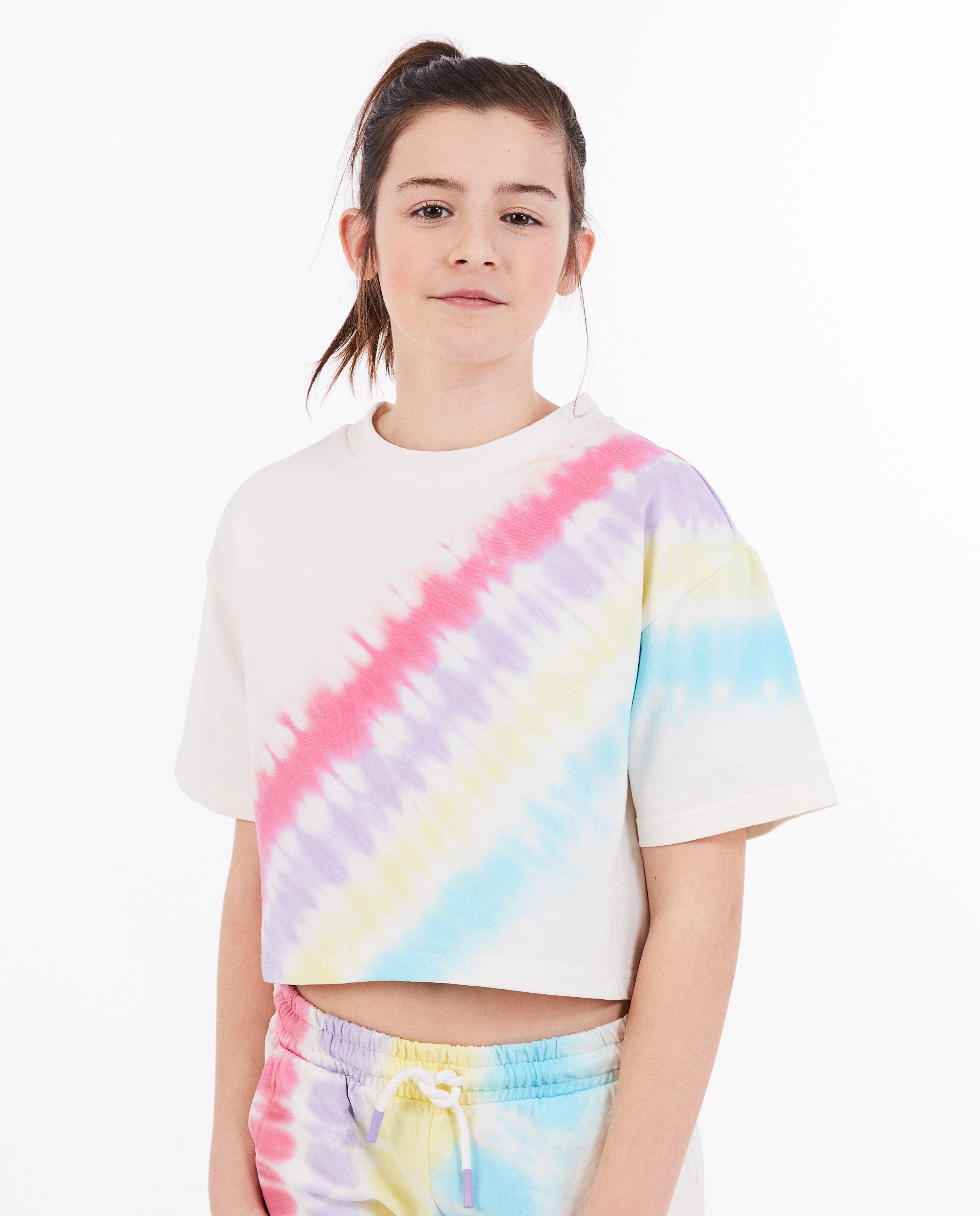 T-shirt met tie dye - null - Fish & Chips