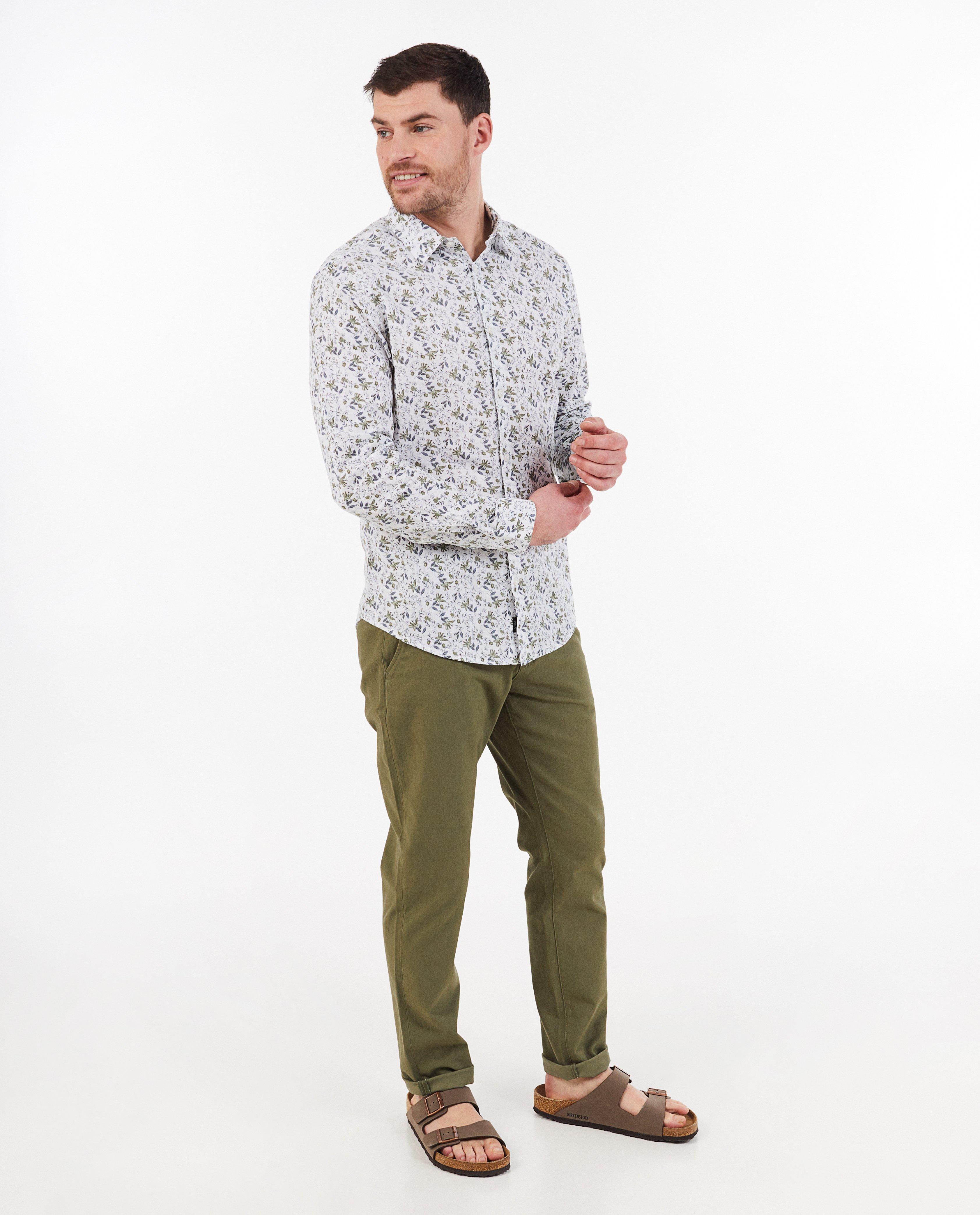 Hemden - Hemd met linnen, slim fit