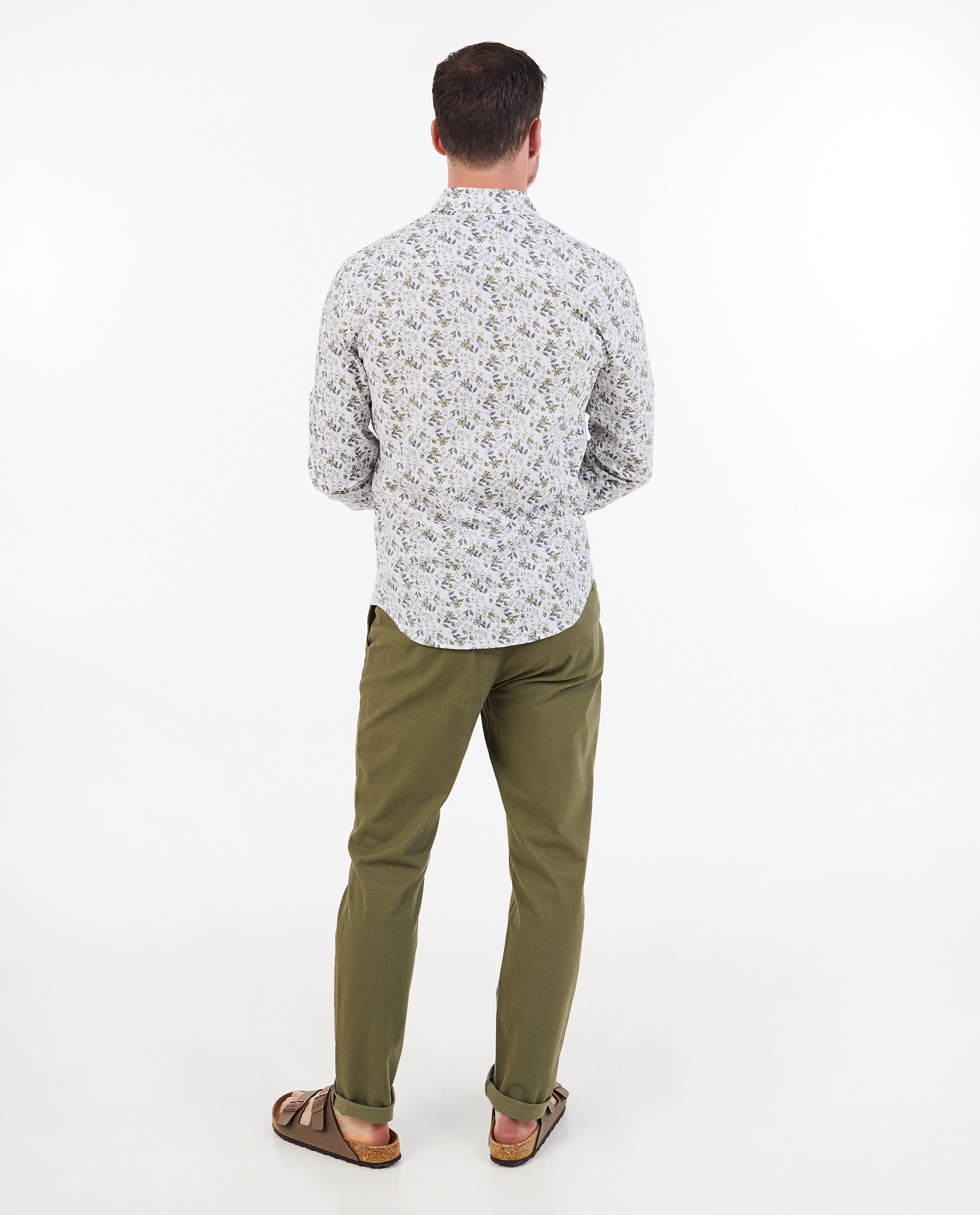Hemden - Hemd met linnen, slim fit