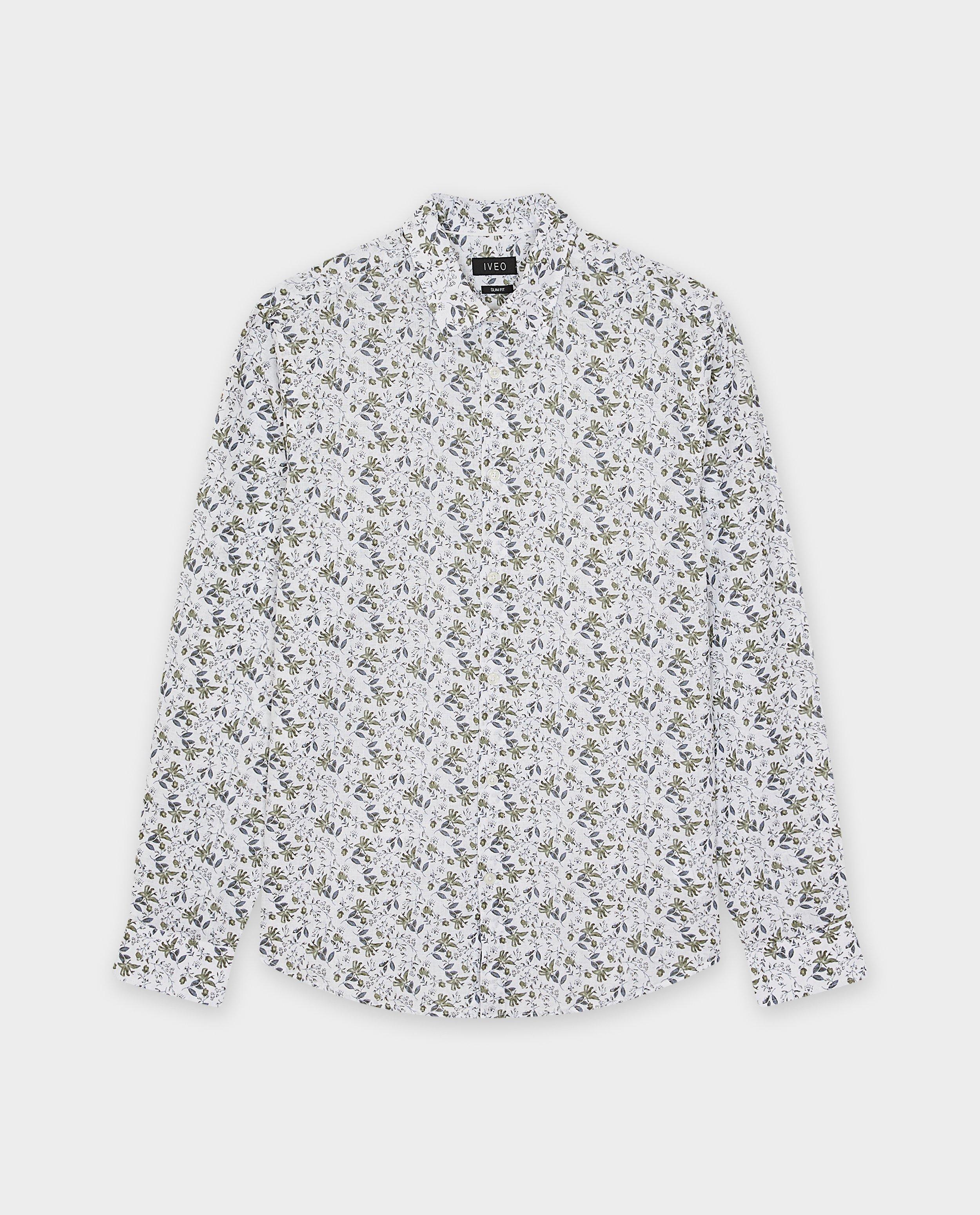 Hemden - Hemd met linnen, slim fit