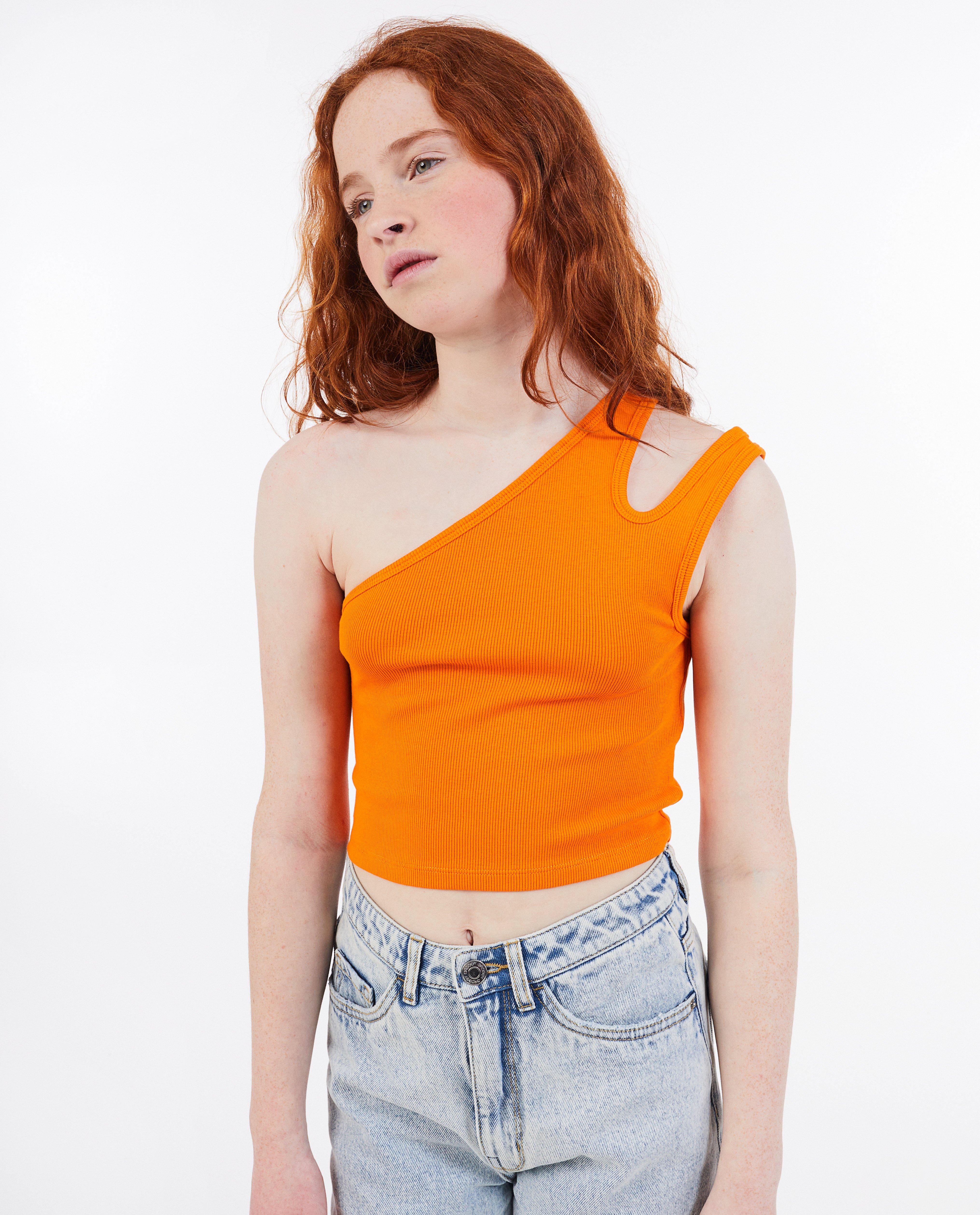 Top met fijne rib, cropped fit - null - Groggy