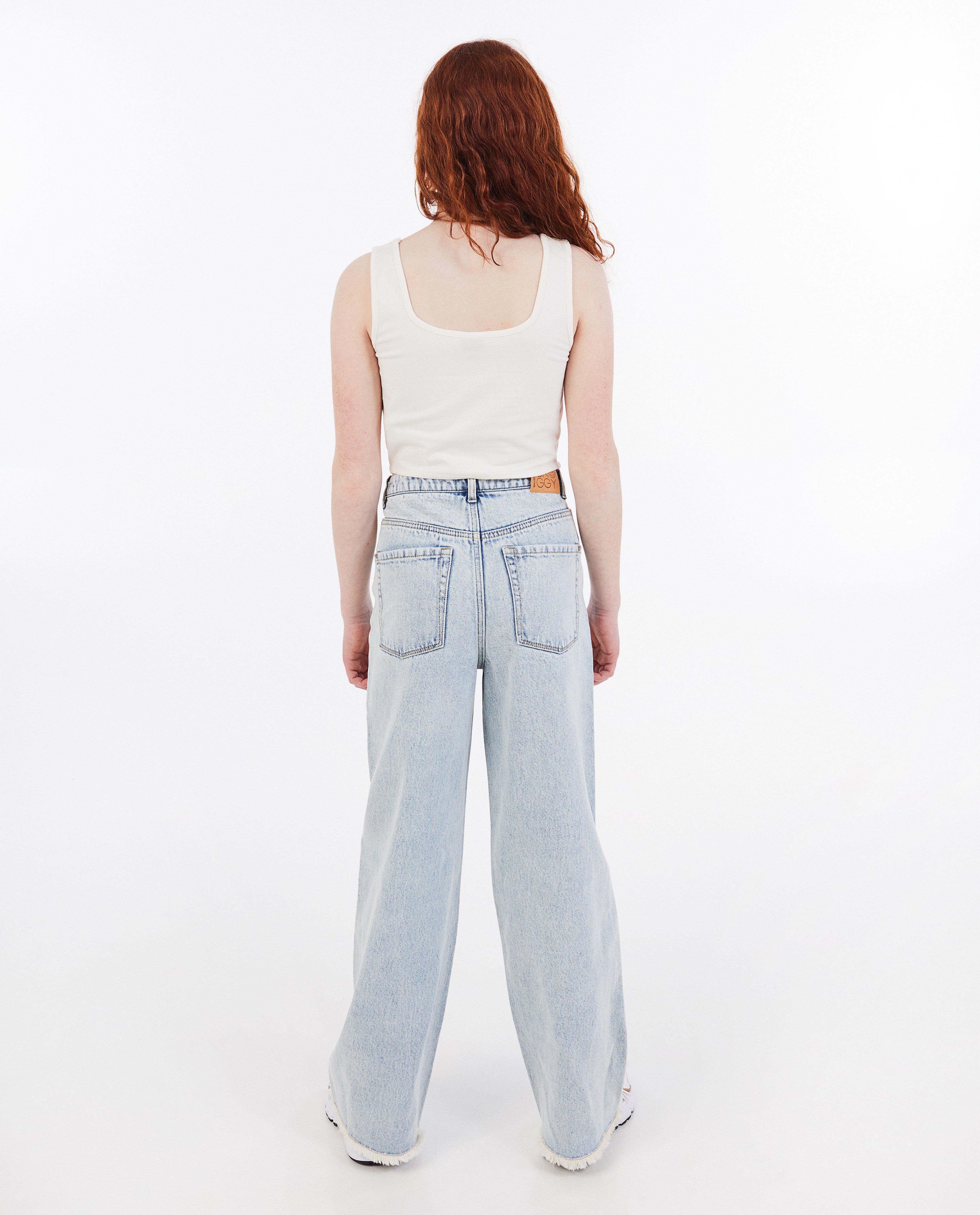 T-shirts - Top met sierbiezen, cropped fit