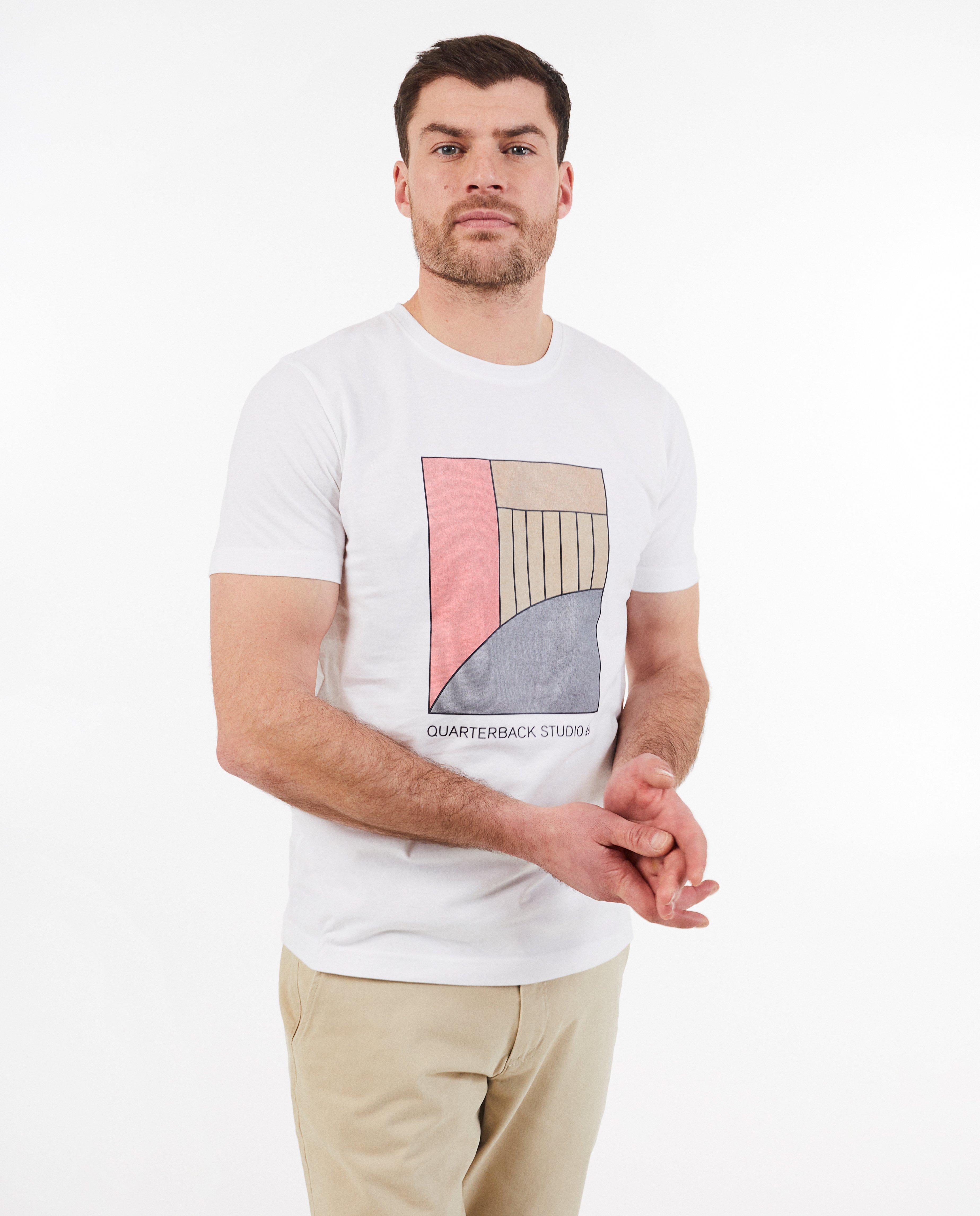 T-shirt met geometrische print - null - Quarterback