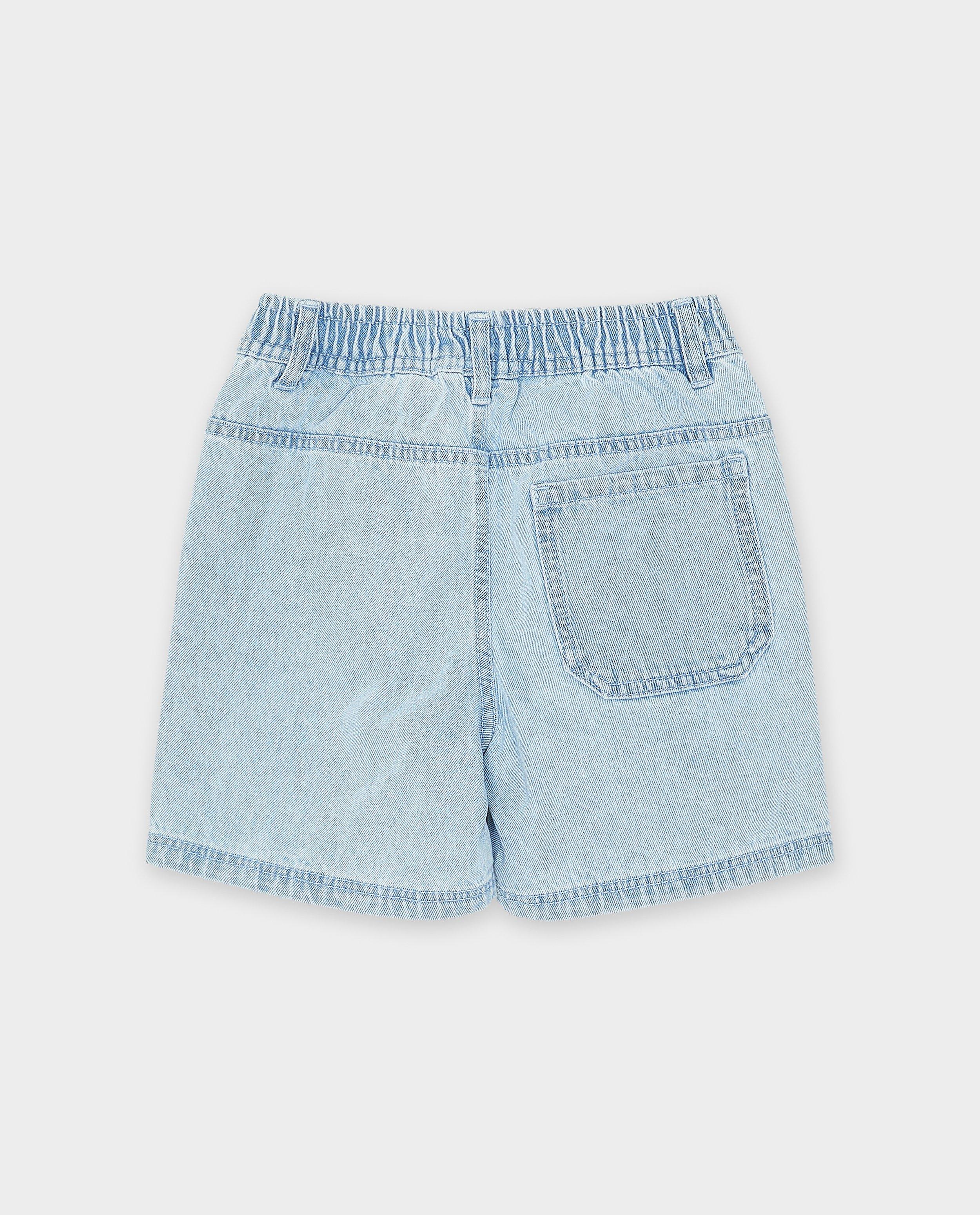 Short en jeans bleu clair, regular fit - D&eacute;tails du produit - bleu clair - image num&eacute;ro 5