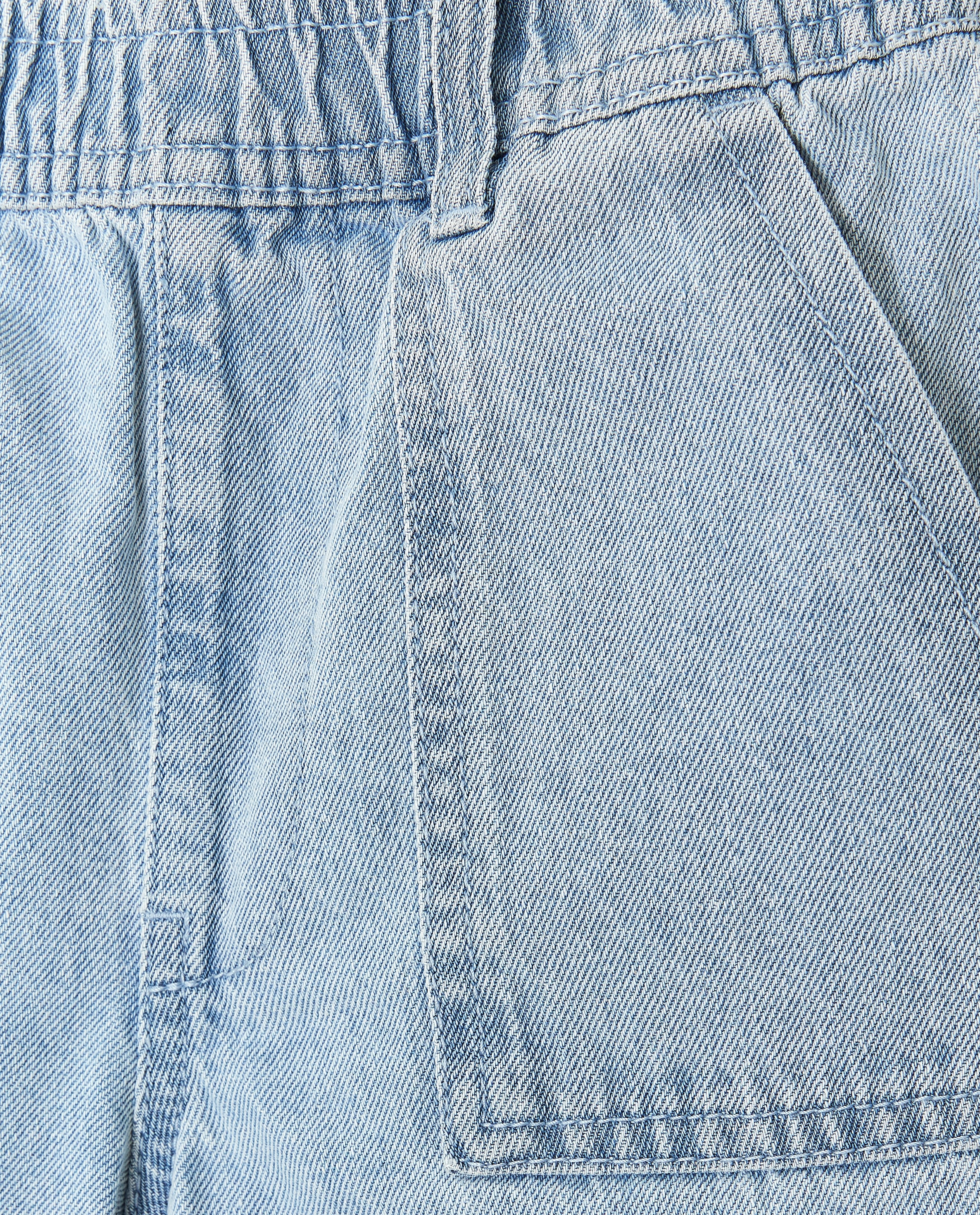 Shorten - Blauwe jeansshort, regular fit