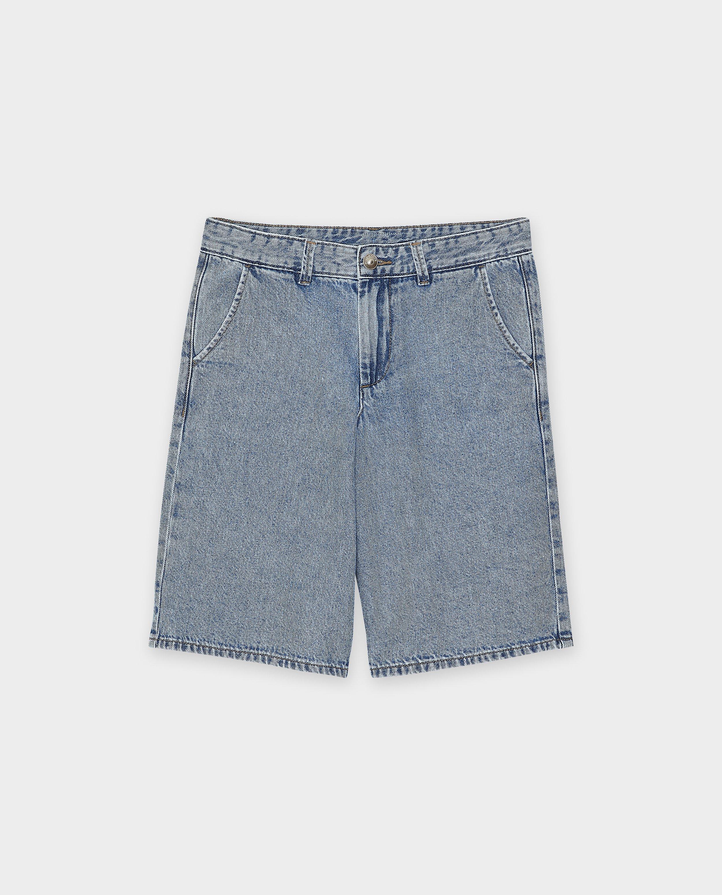 Shorten - Blauwe jeansshort, relaxed fit, 7-14 jaar