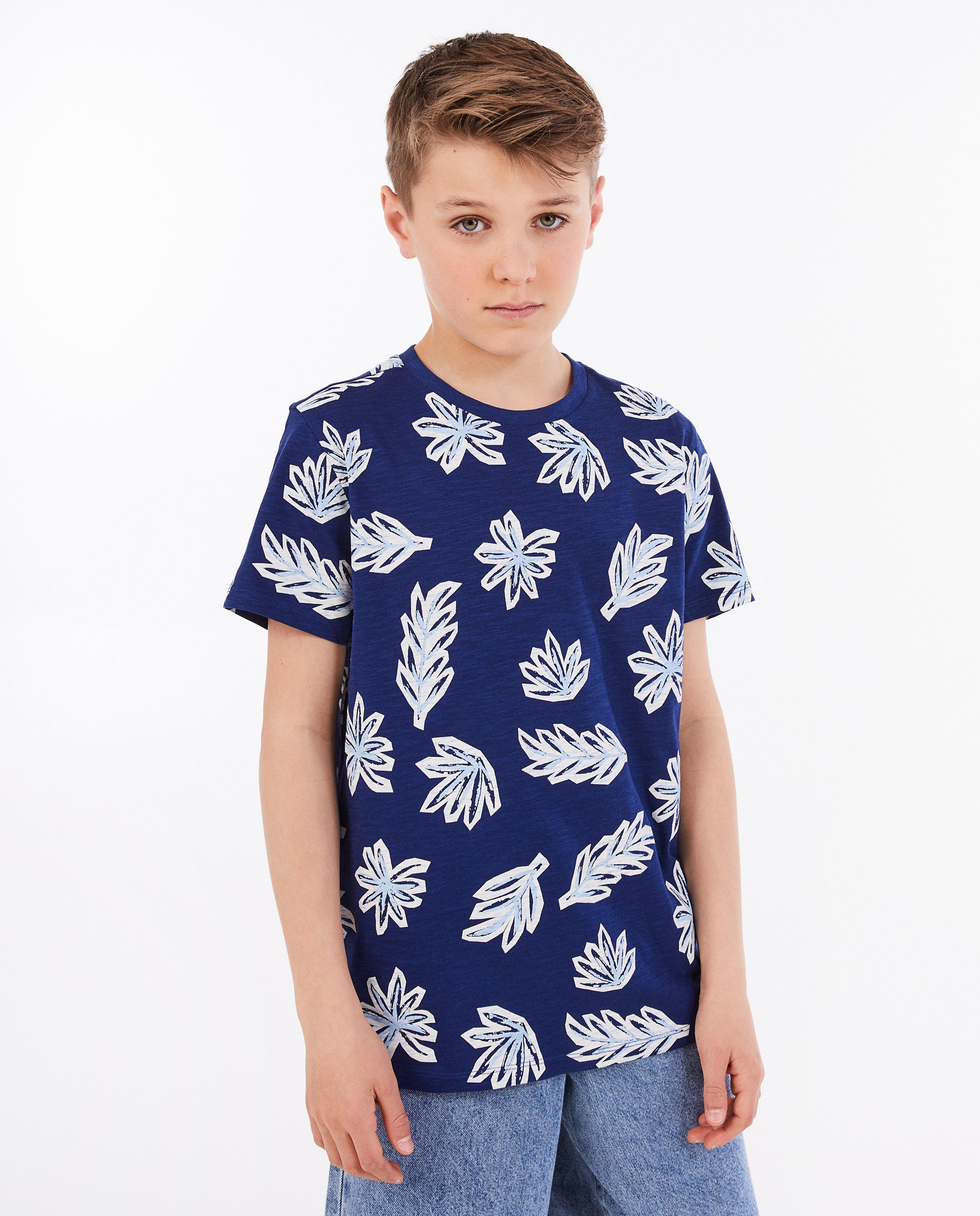 T-shirt met plantenprint - null - Fish & Chips