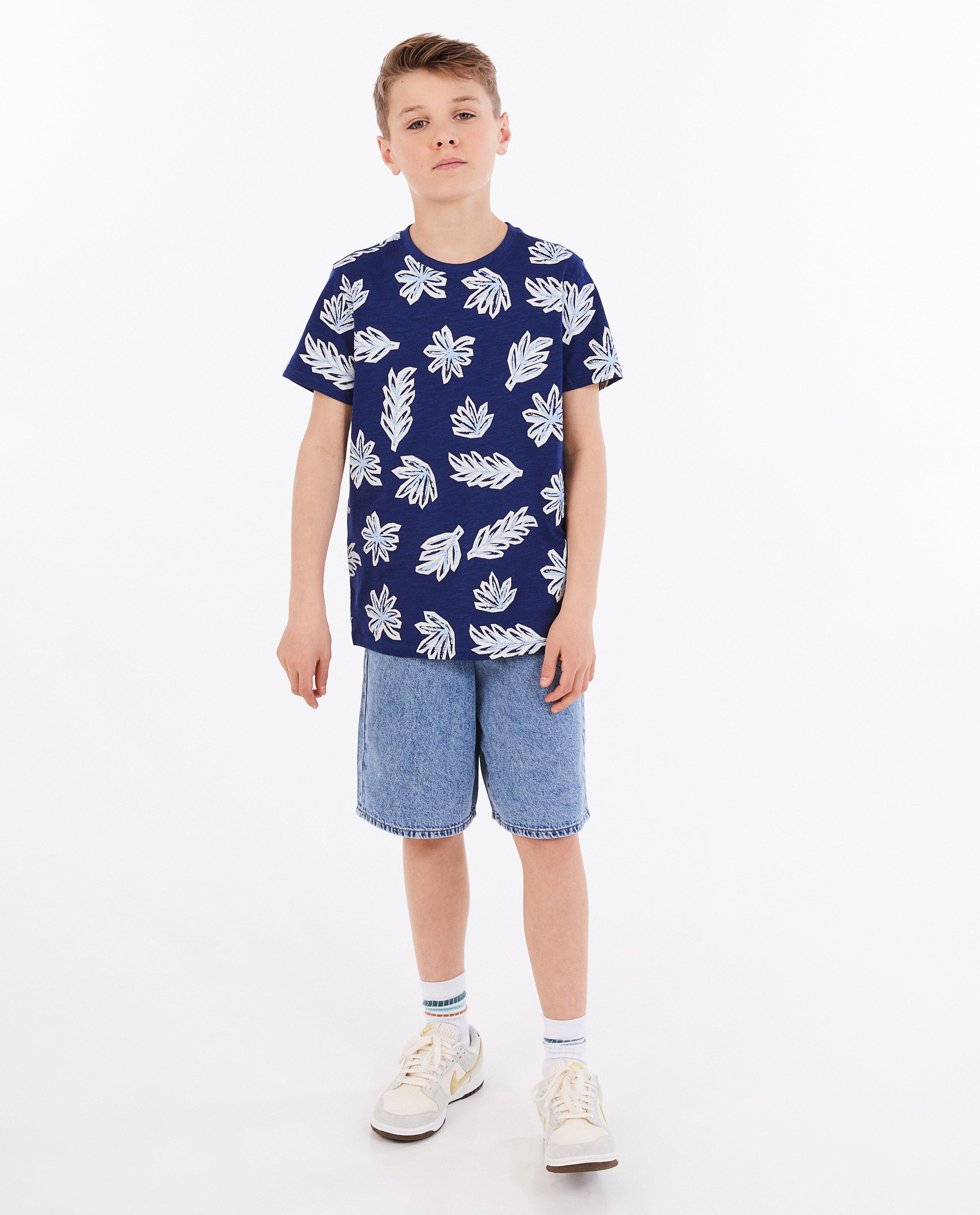 T-shirts - T-shirt met plantenprint