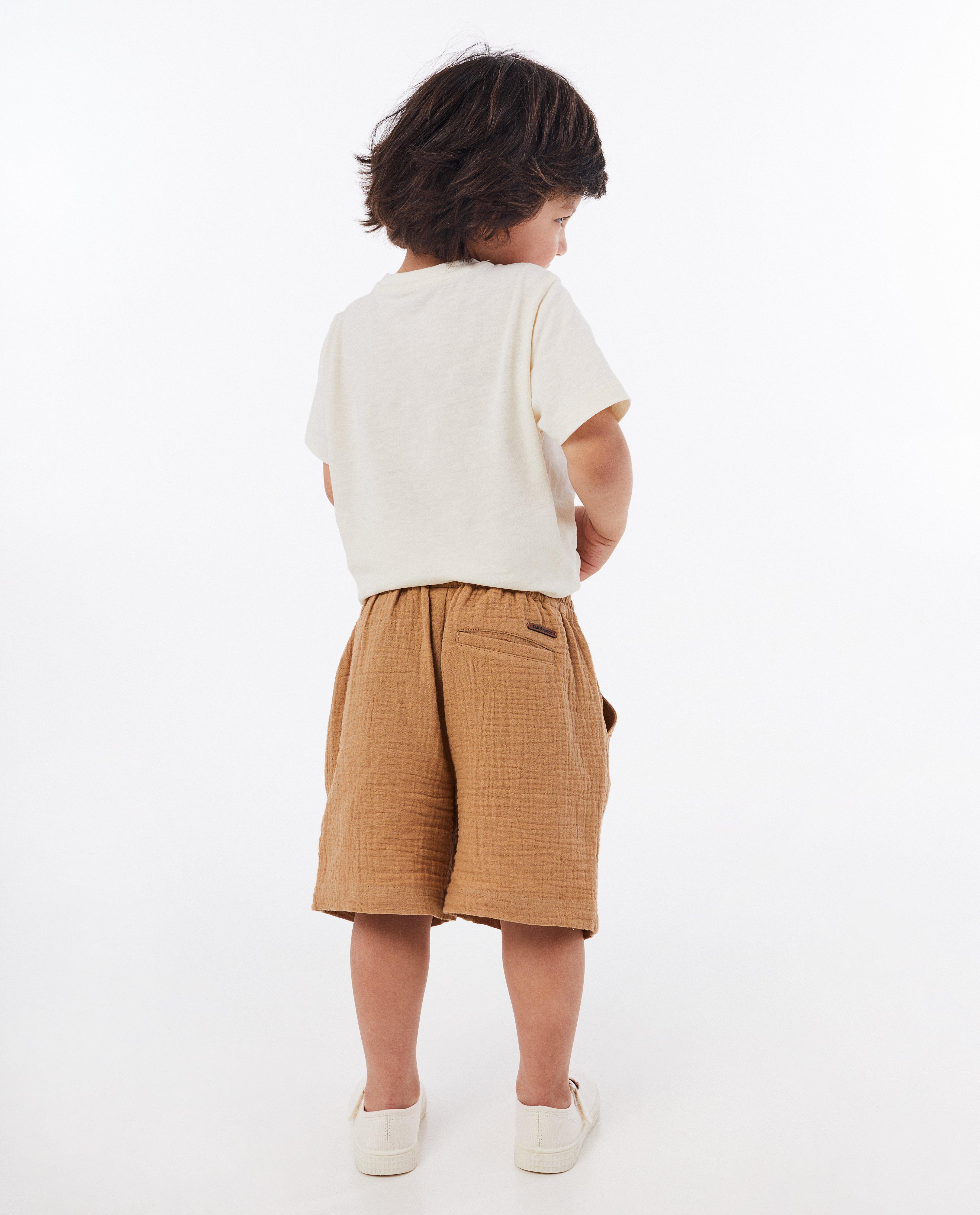 Shorten - Bruine short, baggy fit, 2-7 jaar
