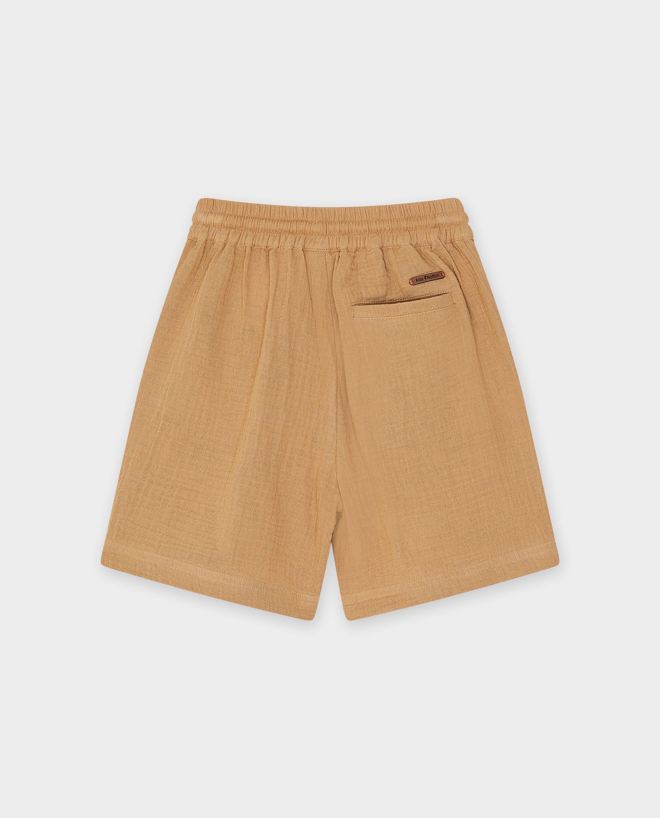 Shorten - Bruine short, baggy fit, 2-7 jaar