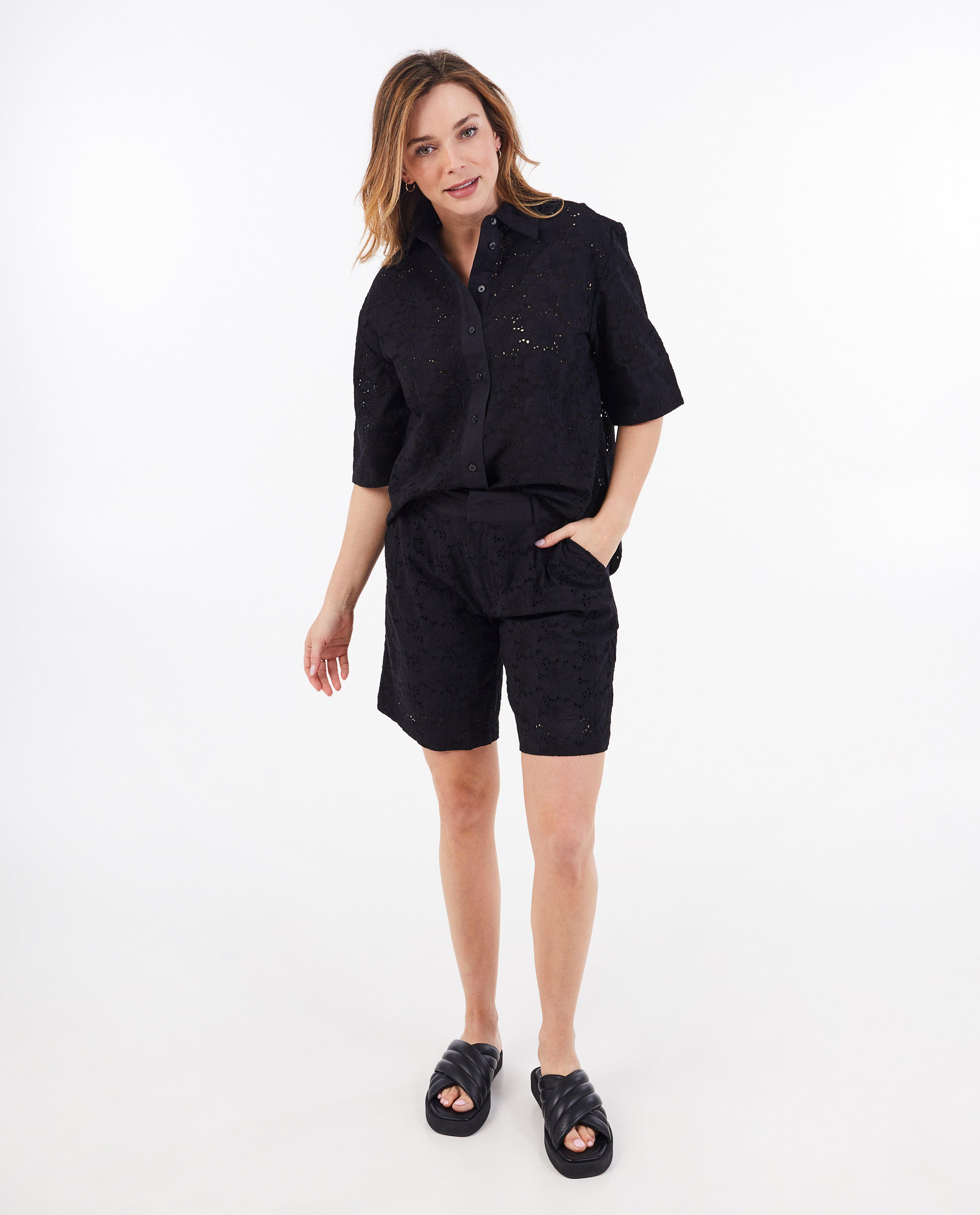 Short met broderie anglaise - null - Sora