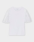 T-shirts - T-shirt met broderie anglaise
