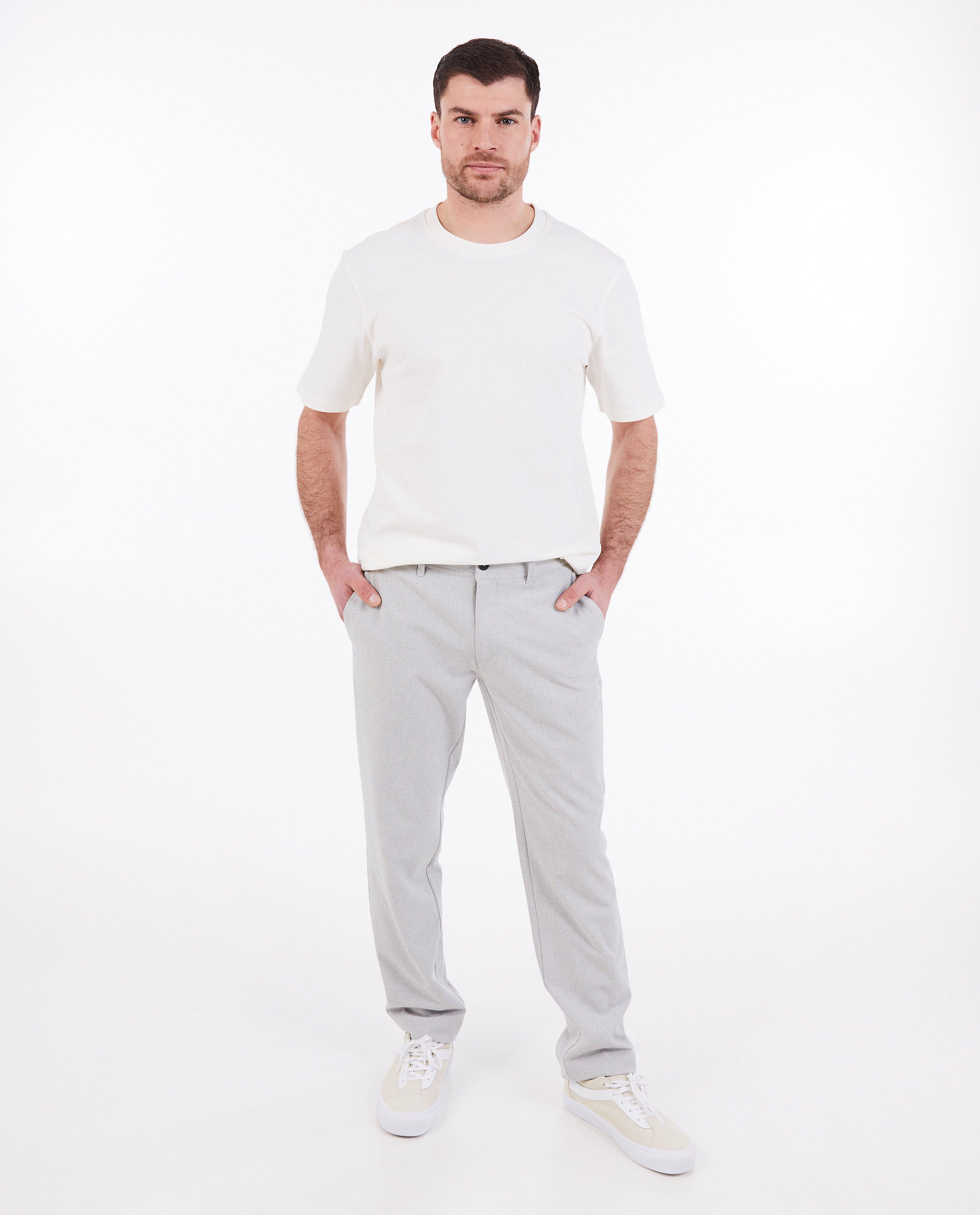 Broeken - Grijze broek, slim fit
