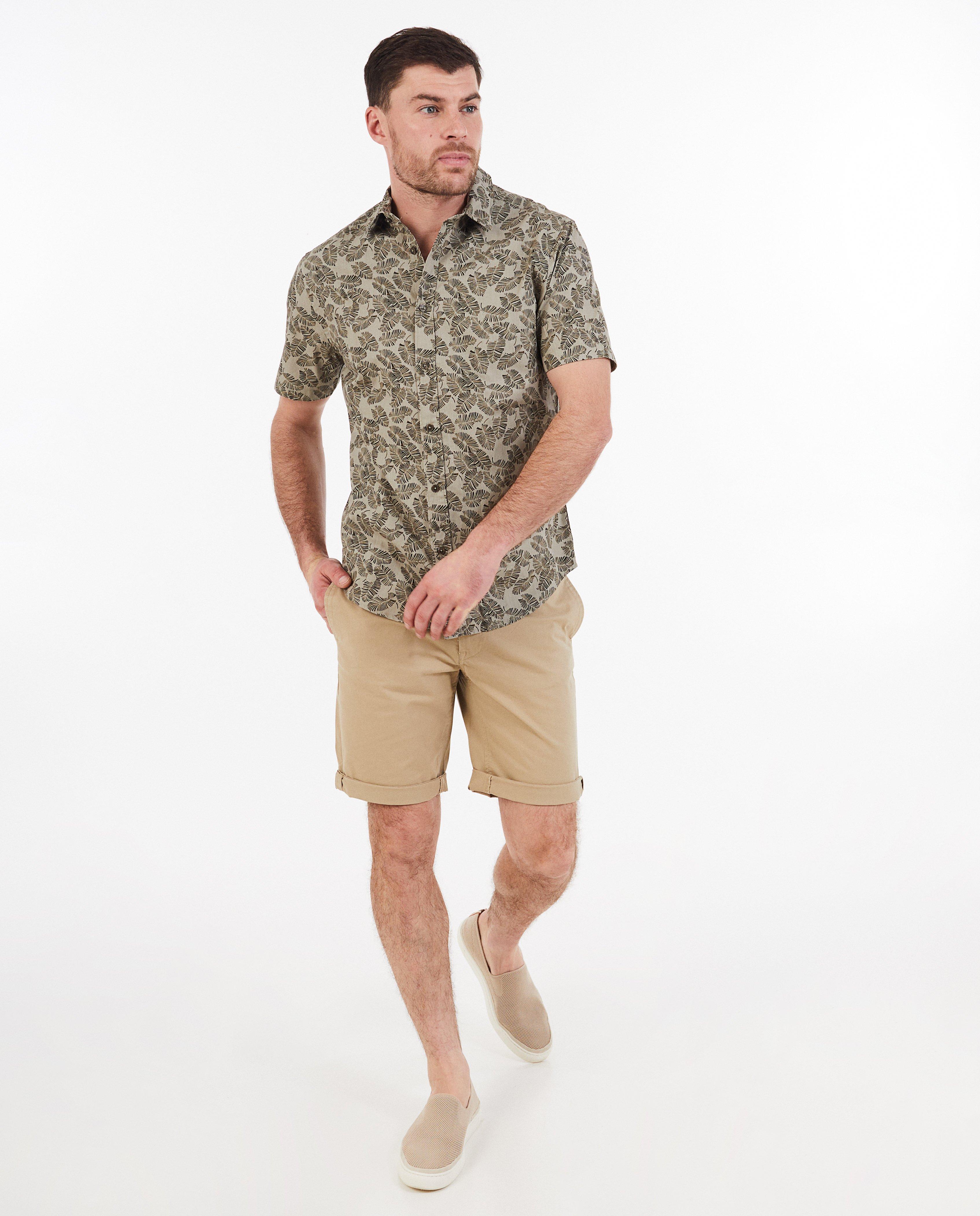 Hemden - Hemd met tropische print, slim fit