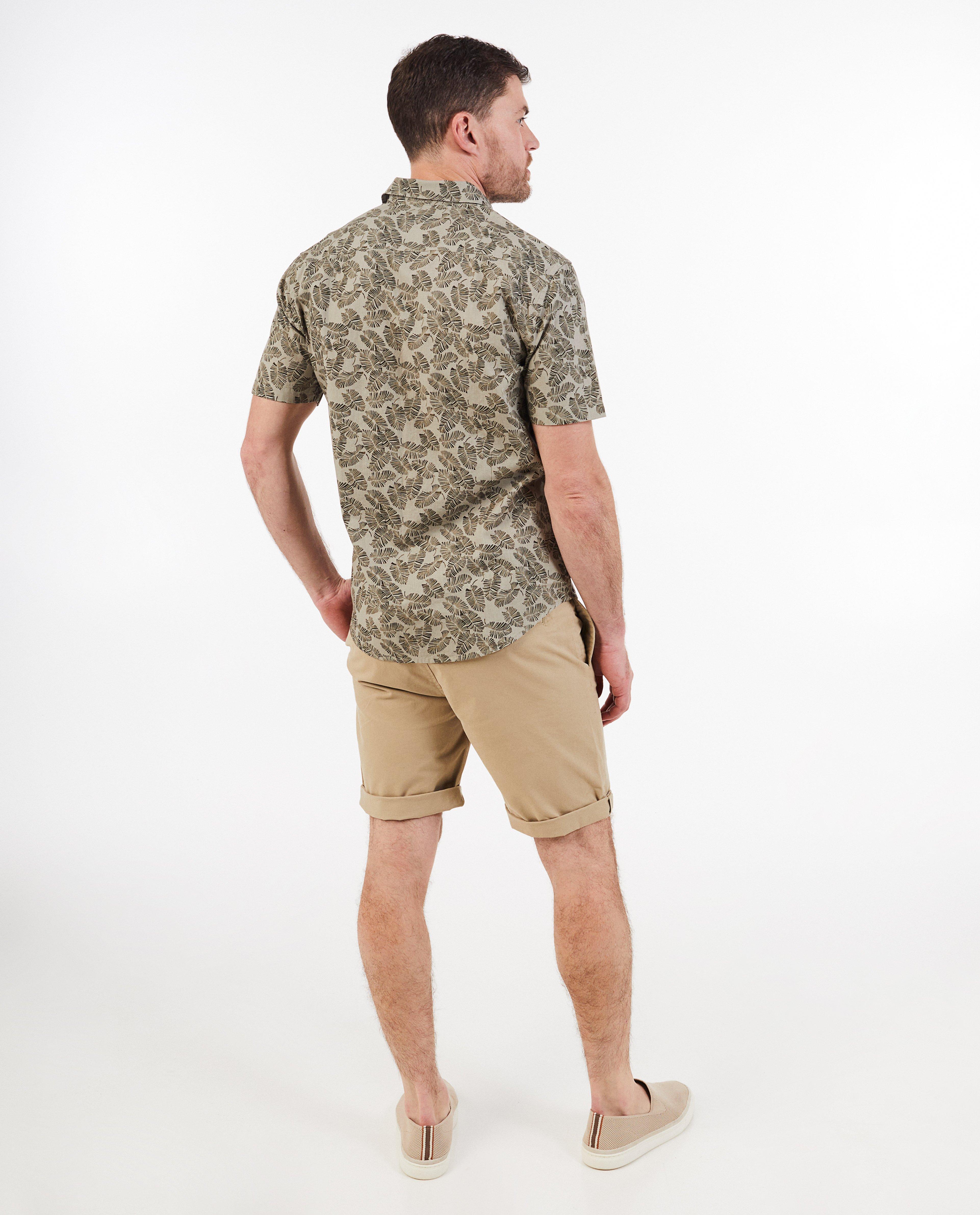 Hemden - Hemd met tropische print, slim fit