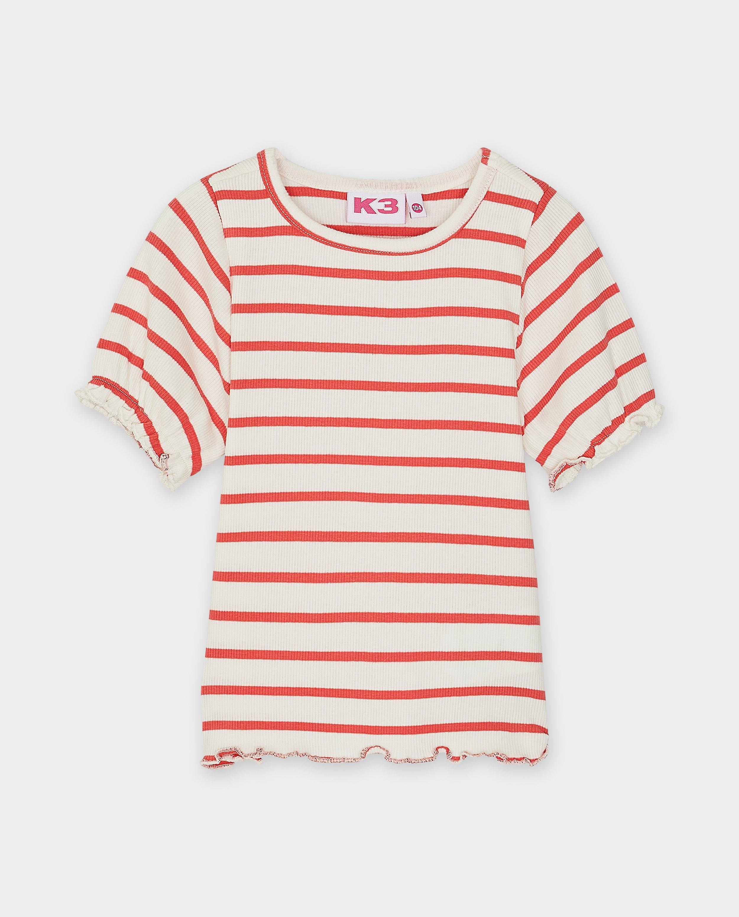 T-shirts - T-shirt met fijne rib De 3 Biggetjes