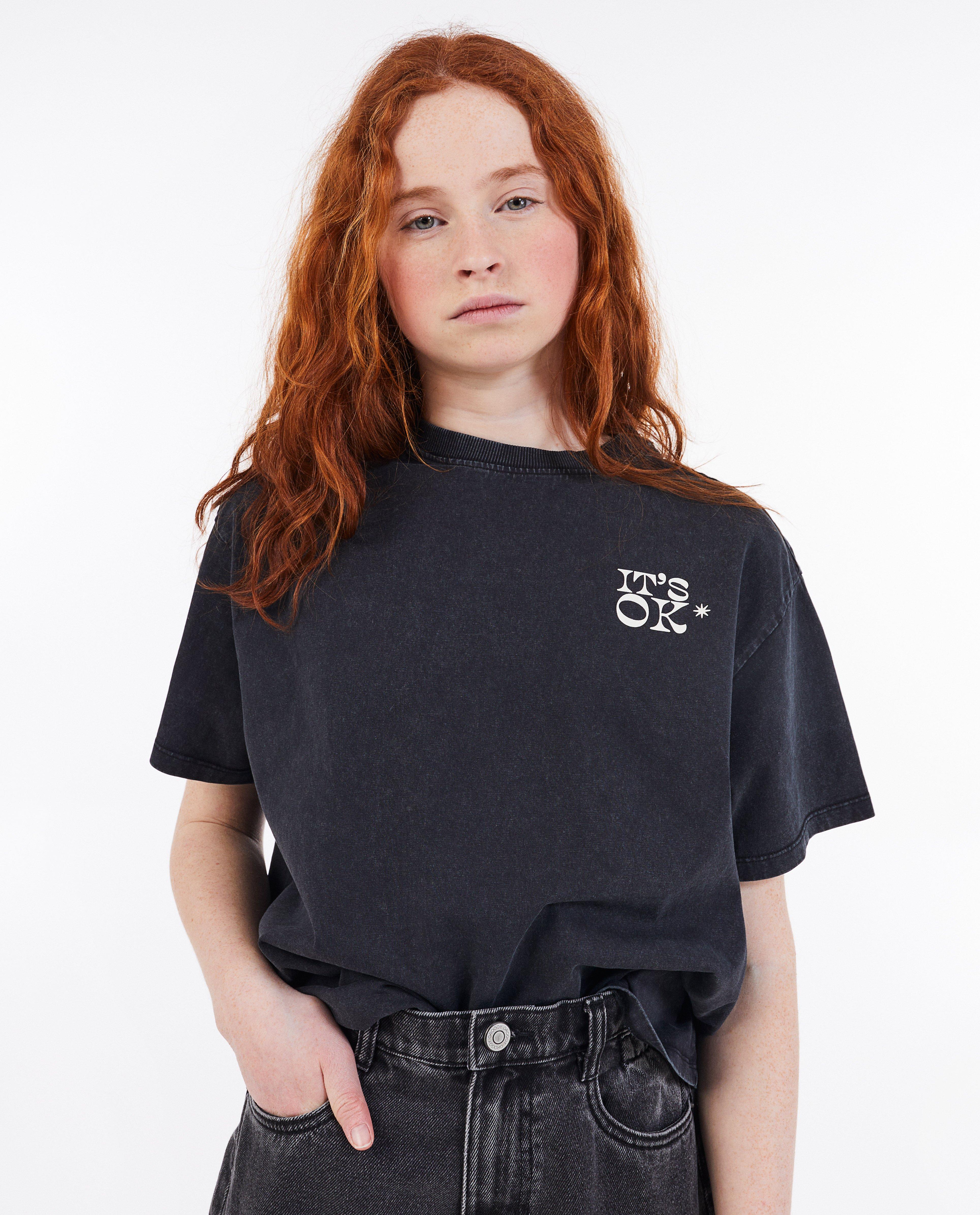 T-shirt met opschrift - null - Groggy