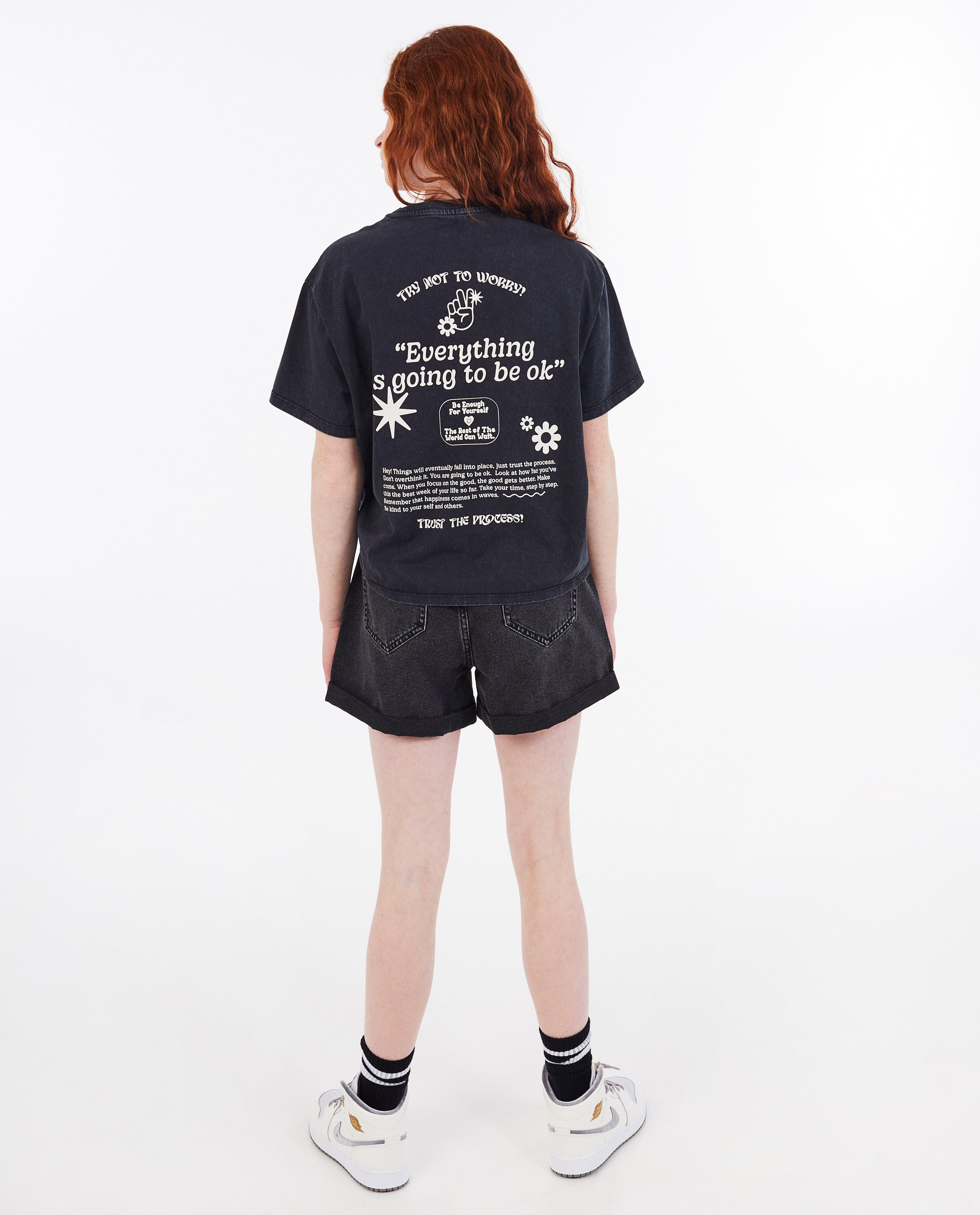 T-shirts - T-shirt met opschrift