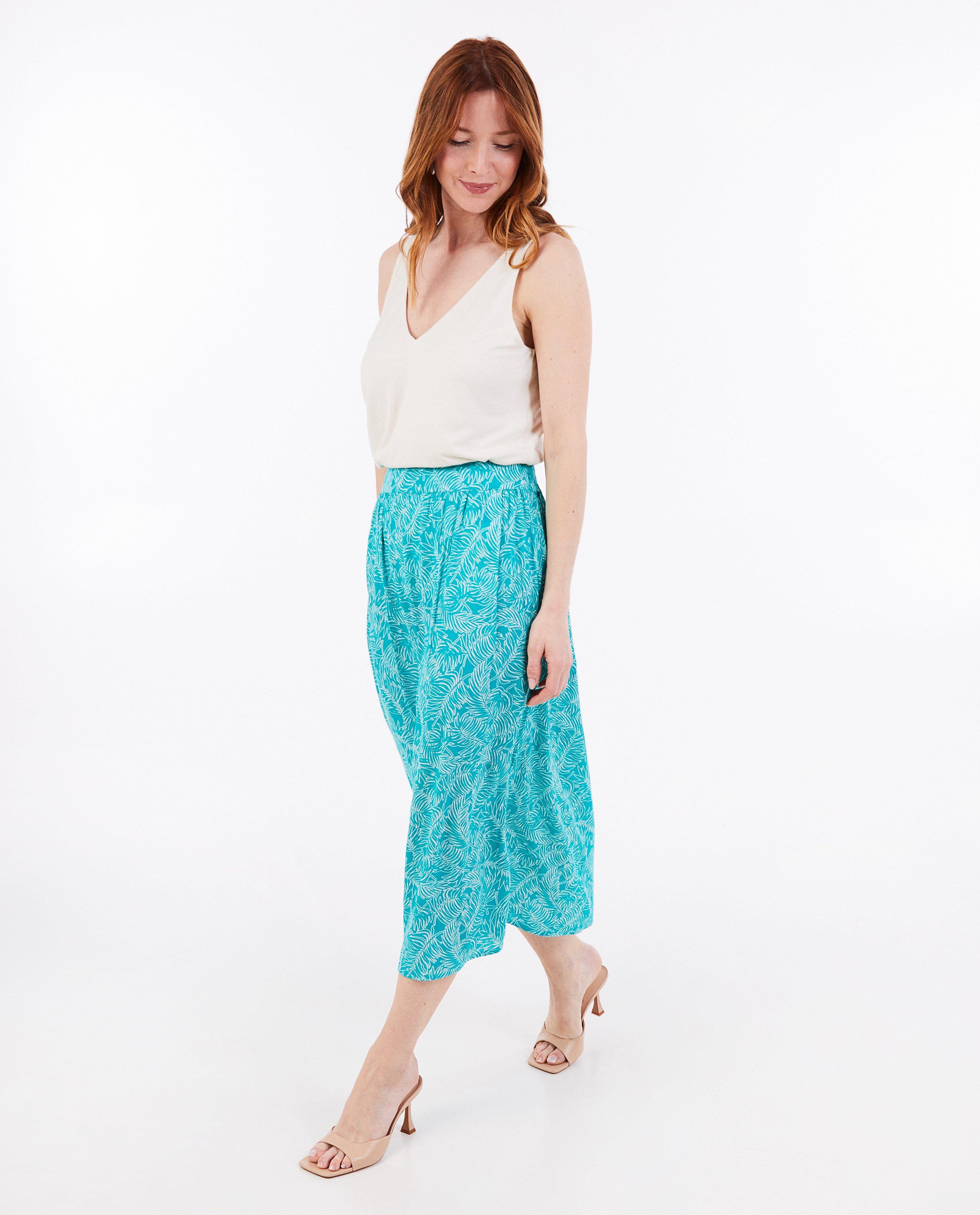 Rok met plantenprint - null - Sora