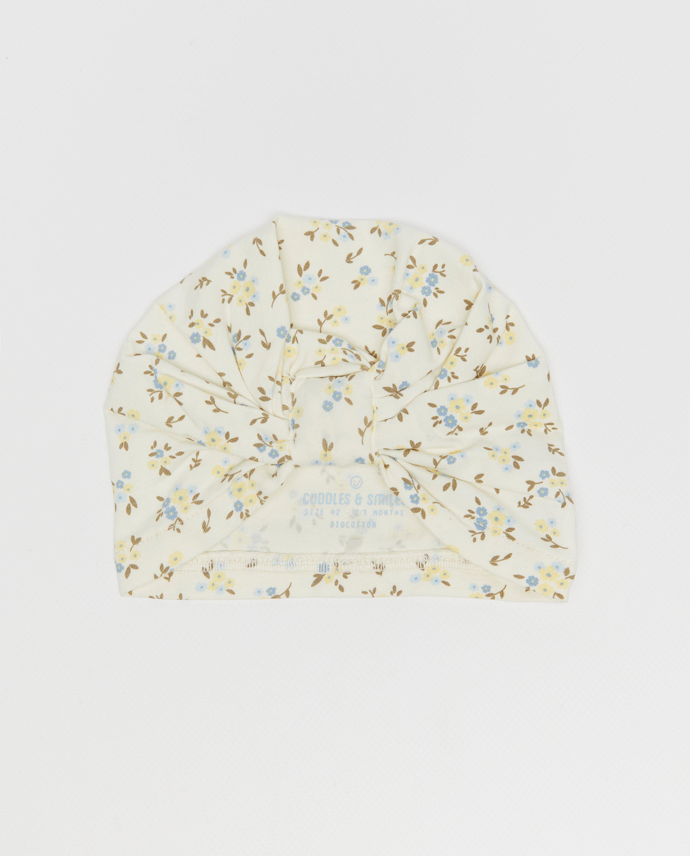 Muts met bloemenprint - null - Newborn 50-68
