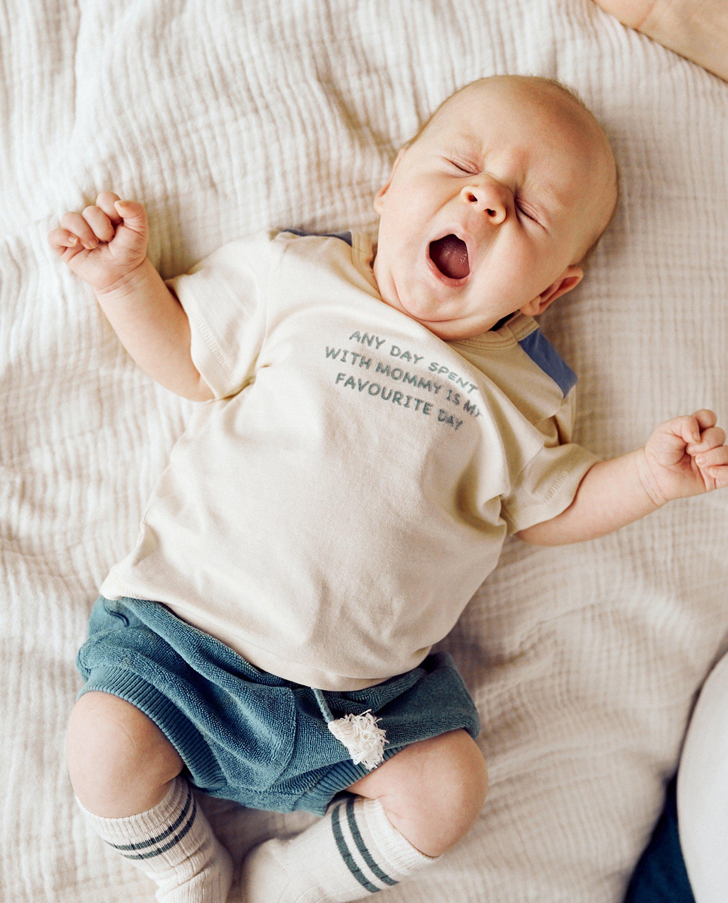 T-shirt met opschrift - null - Newborn 50-68
