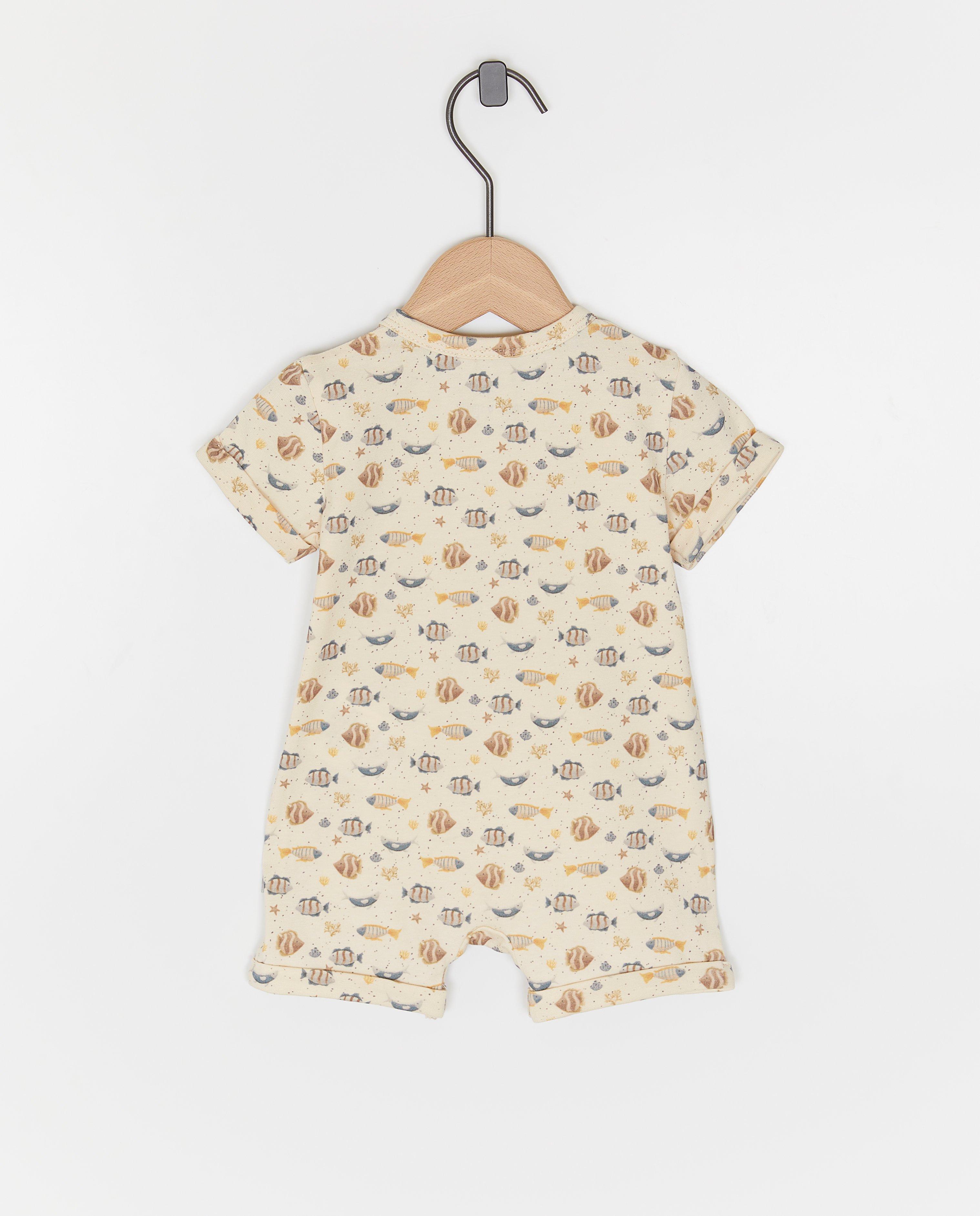 Jumpsuit - Kruippakje met vissenprint