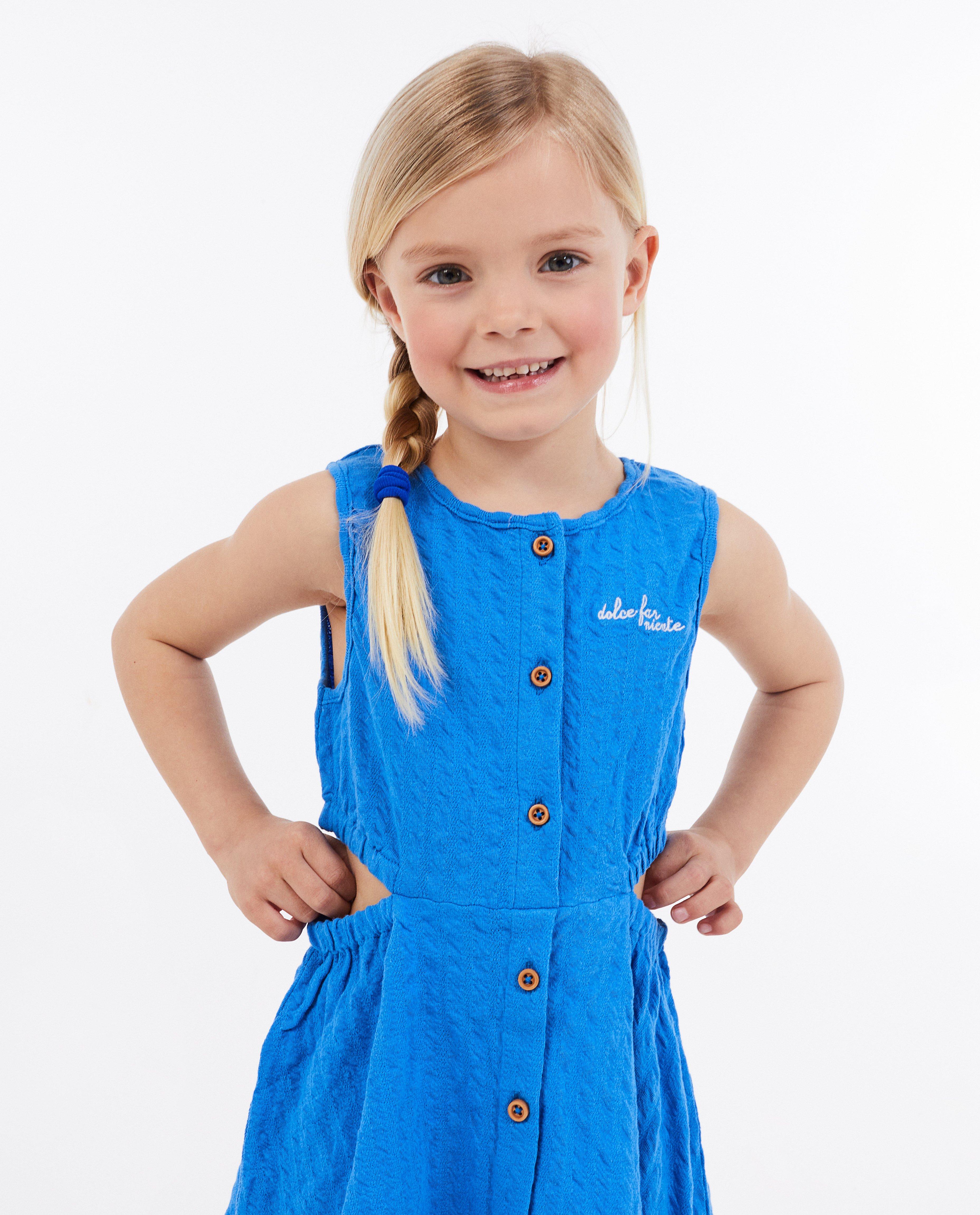 Robes - Robe bleue structurée