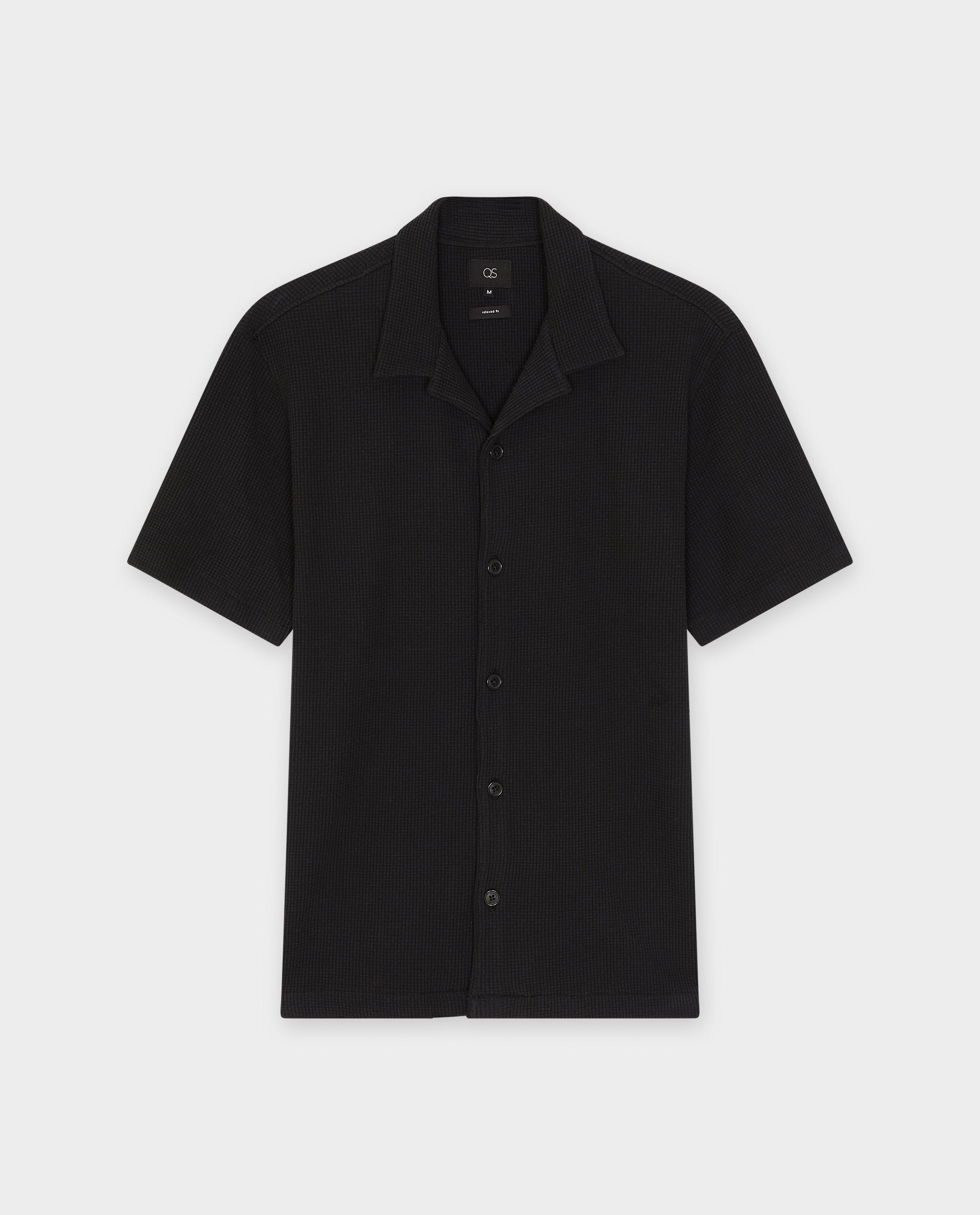 Hemd met wafelpatroon, relaxed fit - null - S. Oliver