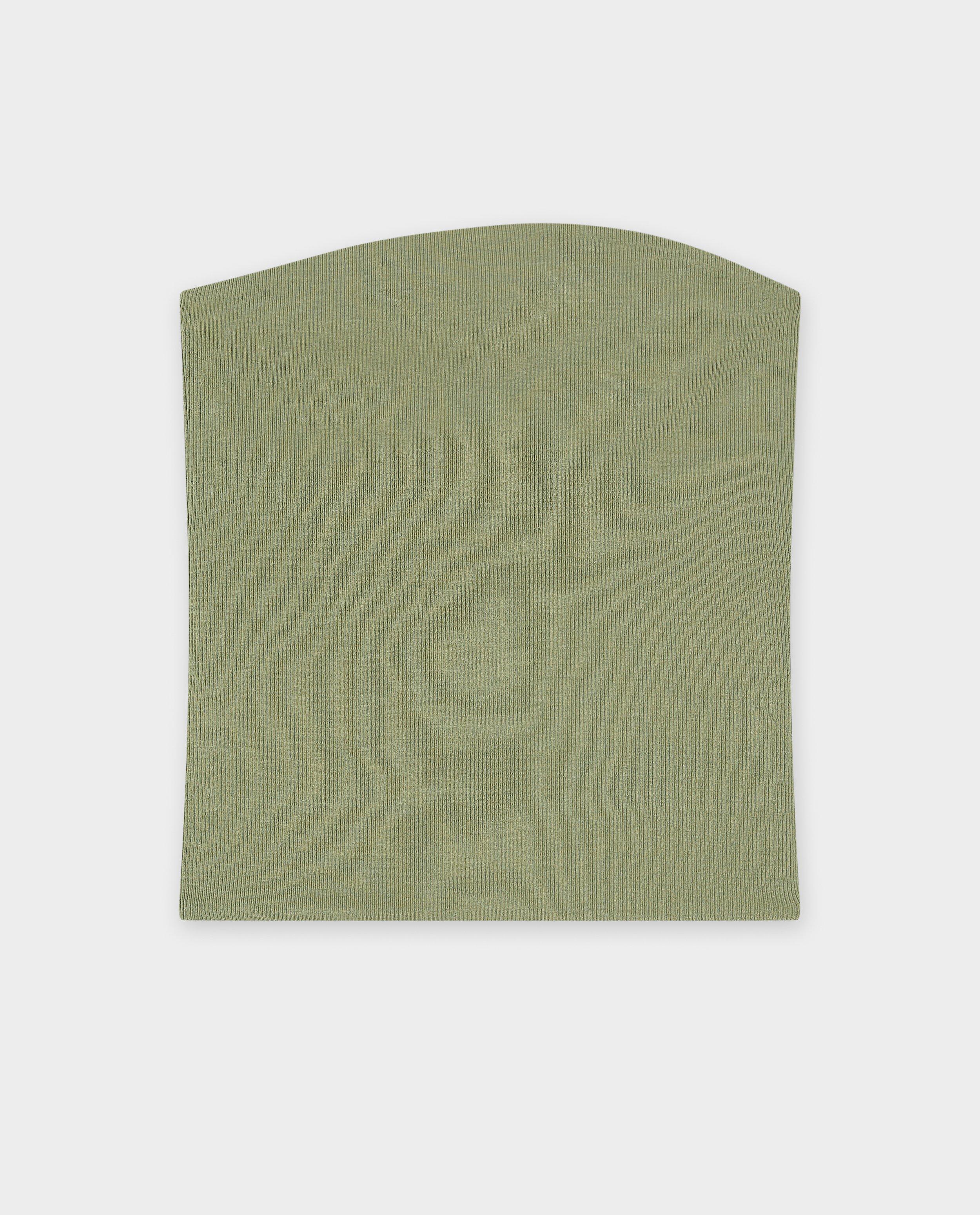 T-shirts - Bandeautop met fijne rib