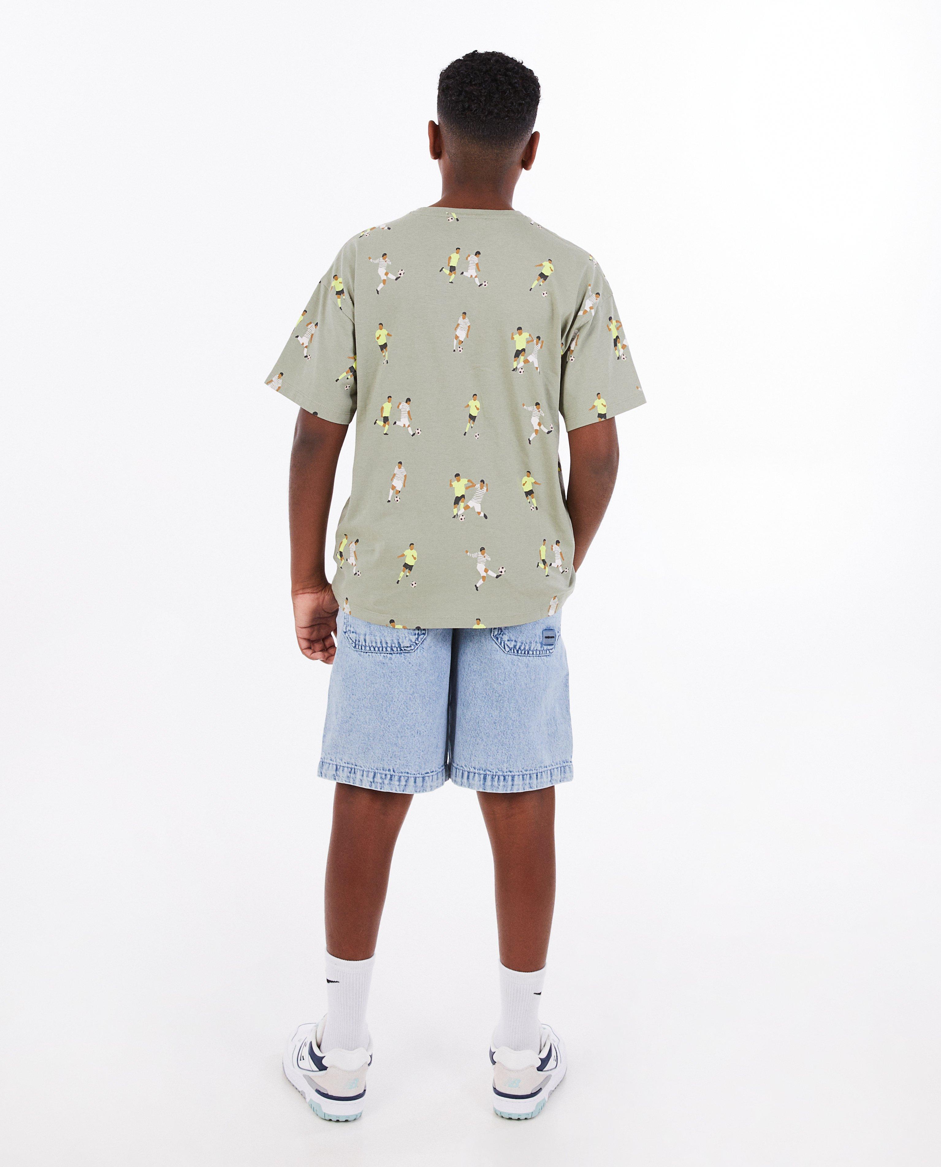 T-shirts - T-shirt met voetballerprint
