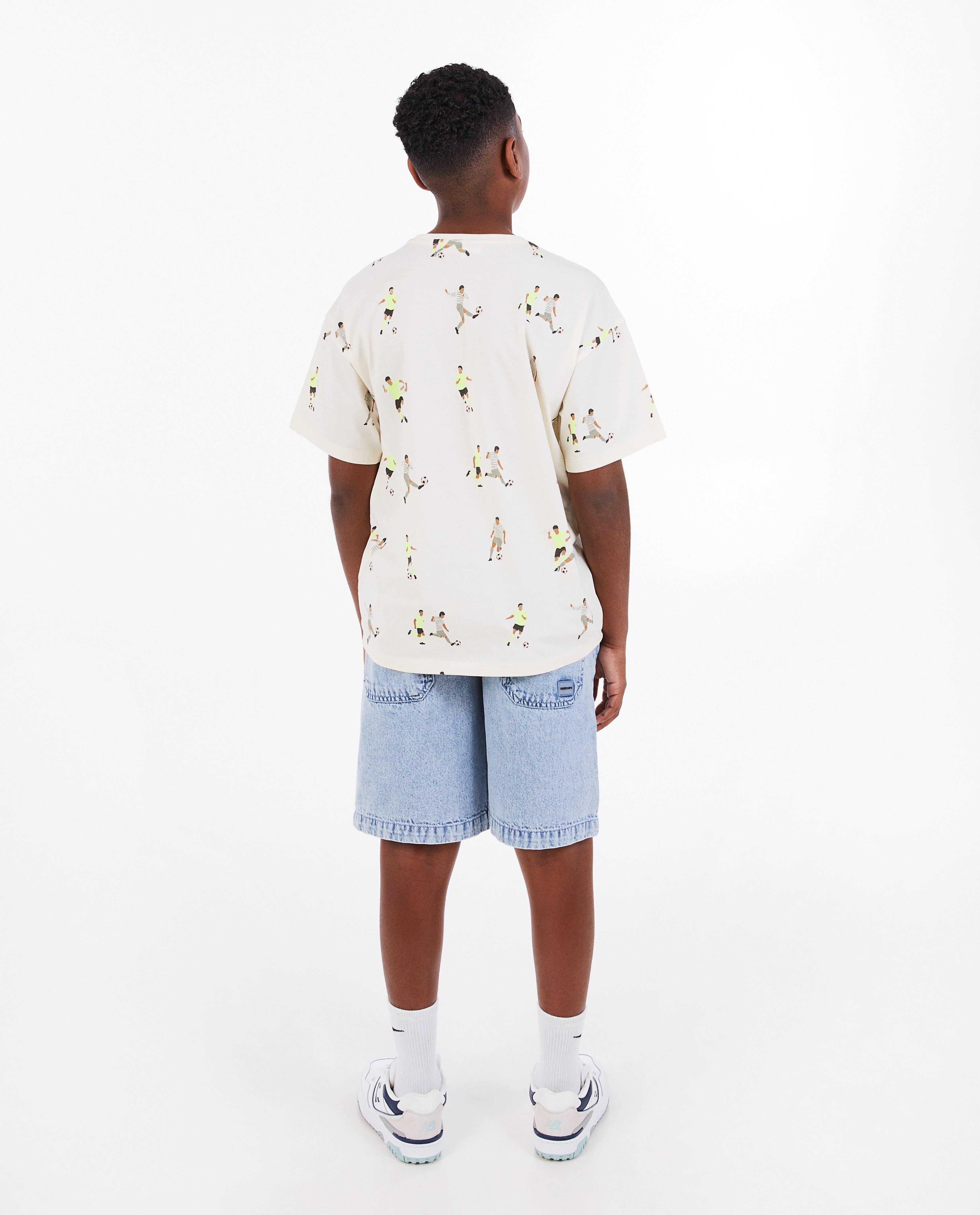 T-shirts - T-shirt met voetballerprint