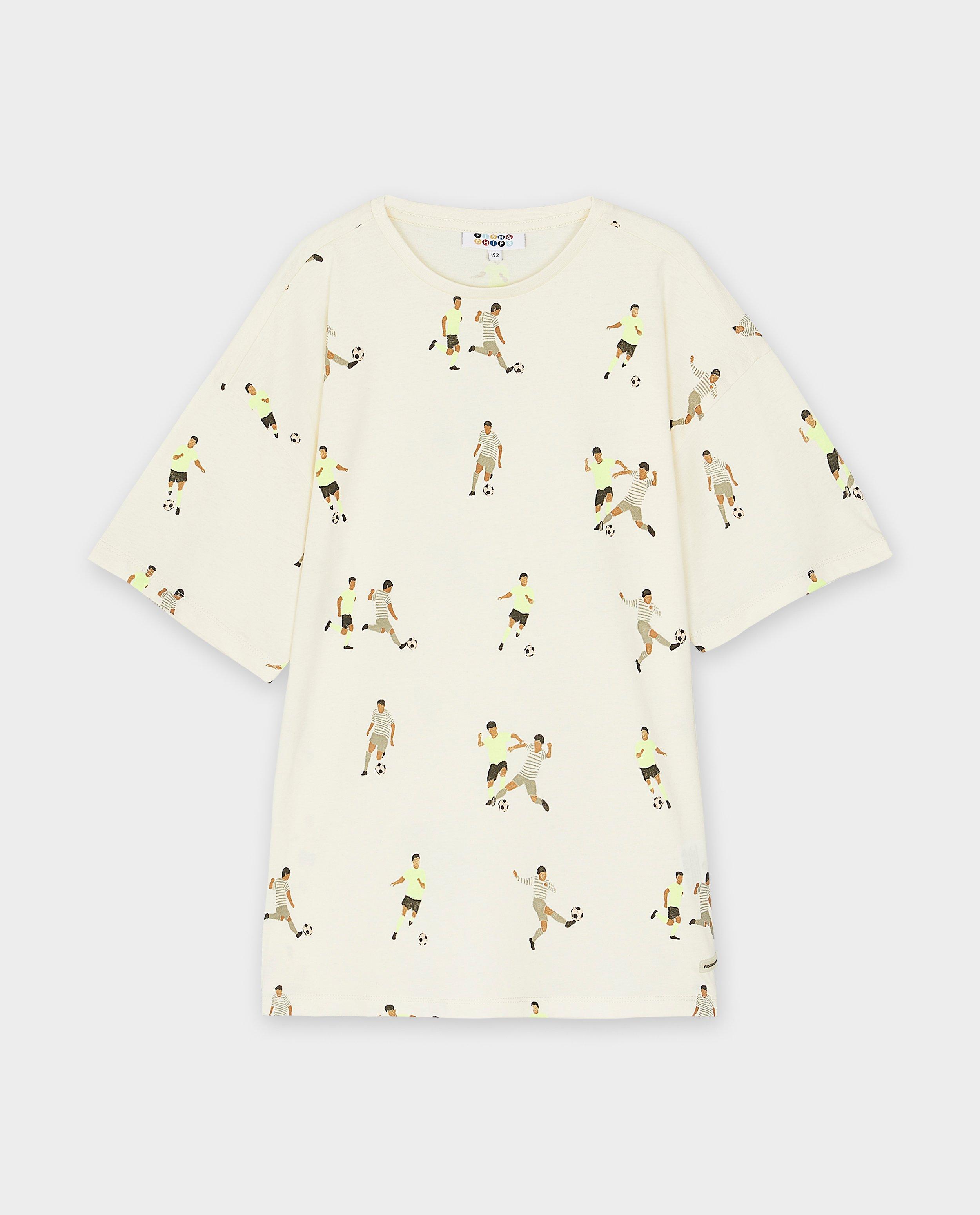 T-shirts - T-shirt met voetballerprint