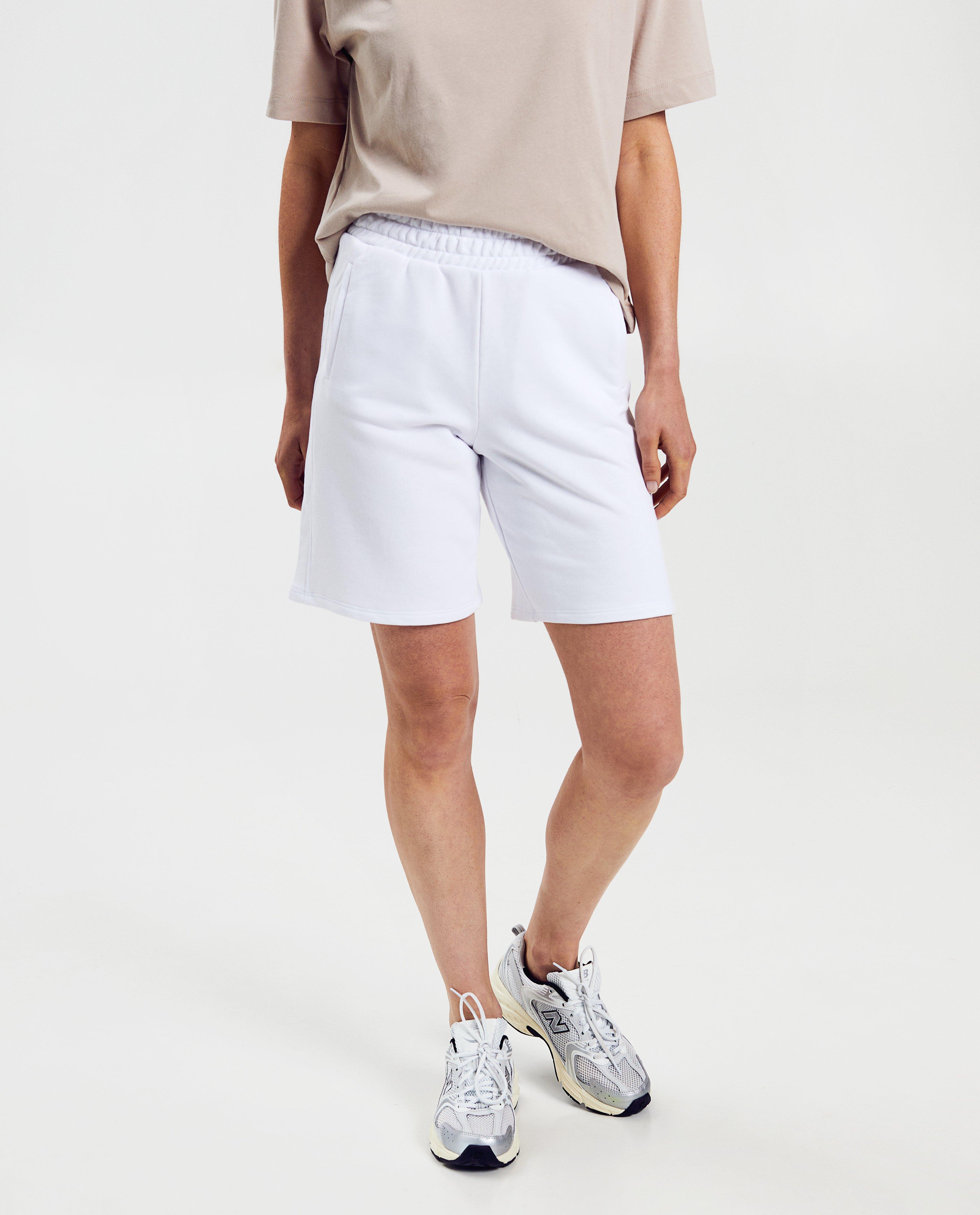 Shorten - Zwarte short van sweatstof