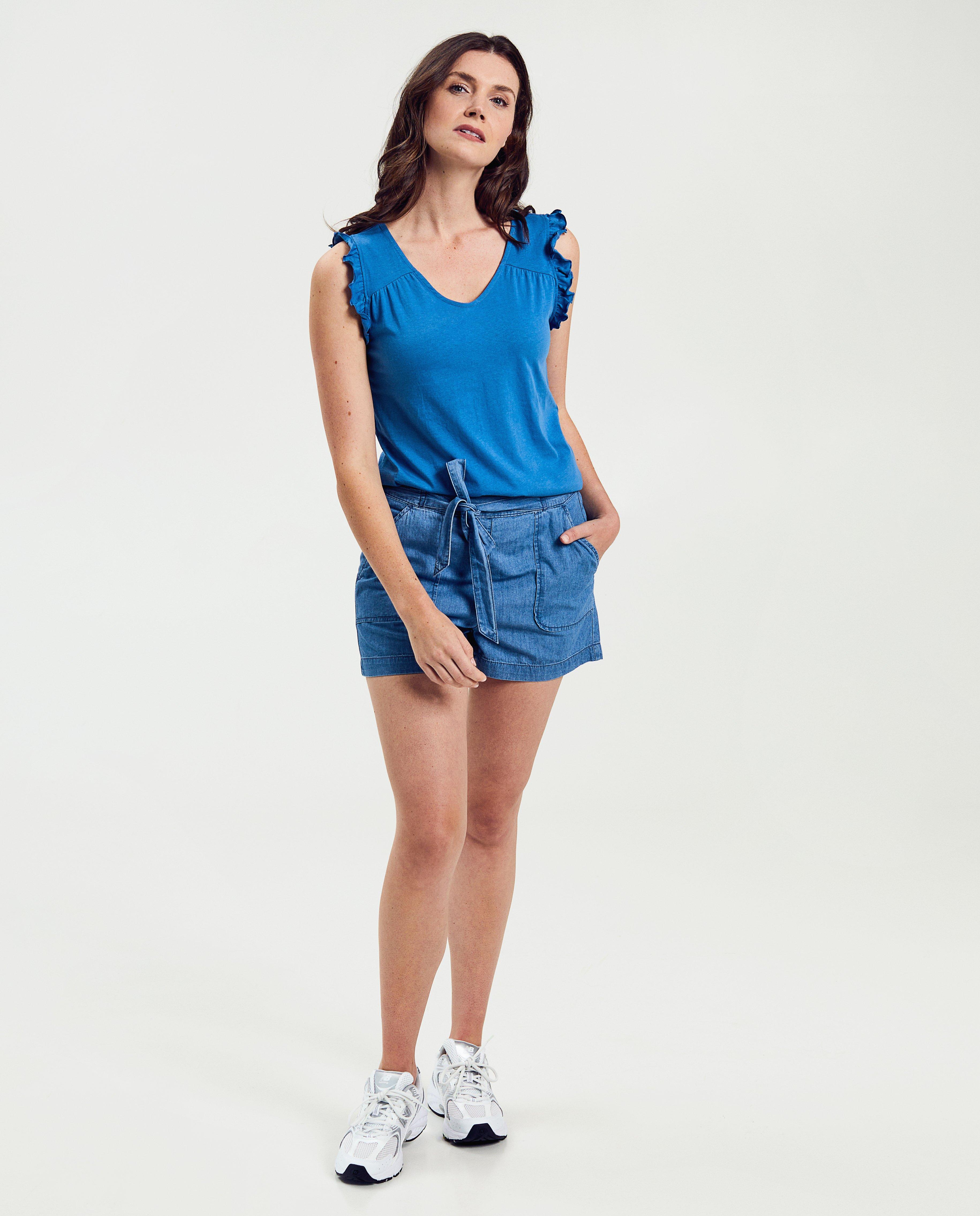 T-shirts - Top bleu