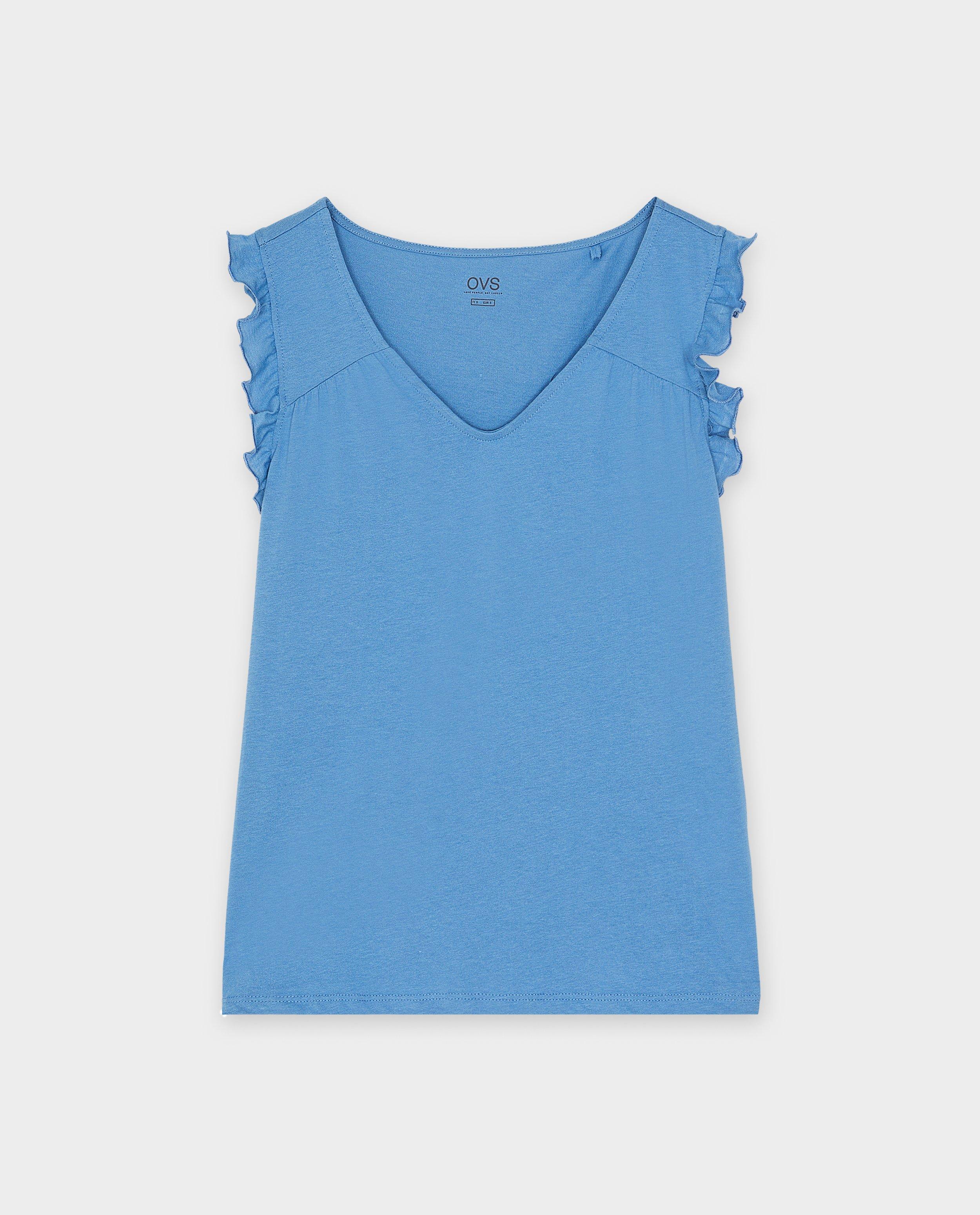 T-shirts - Top bleu