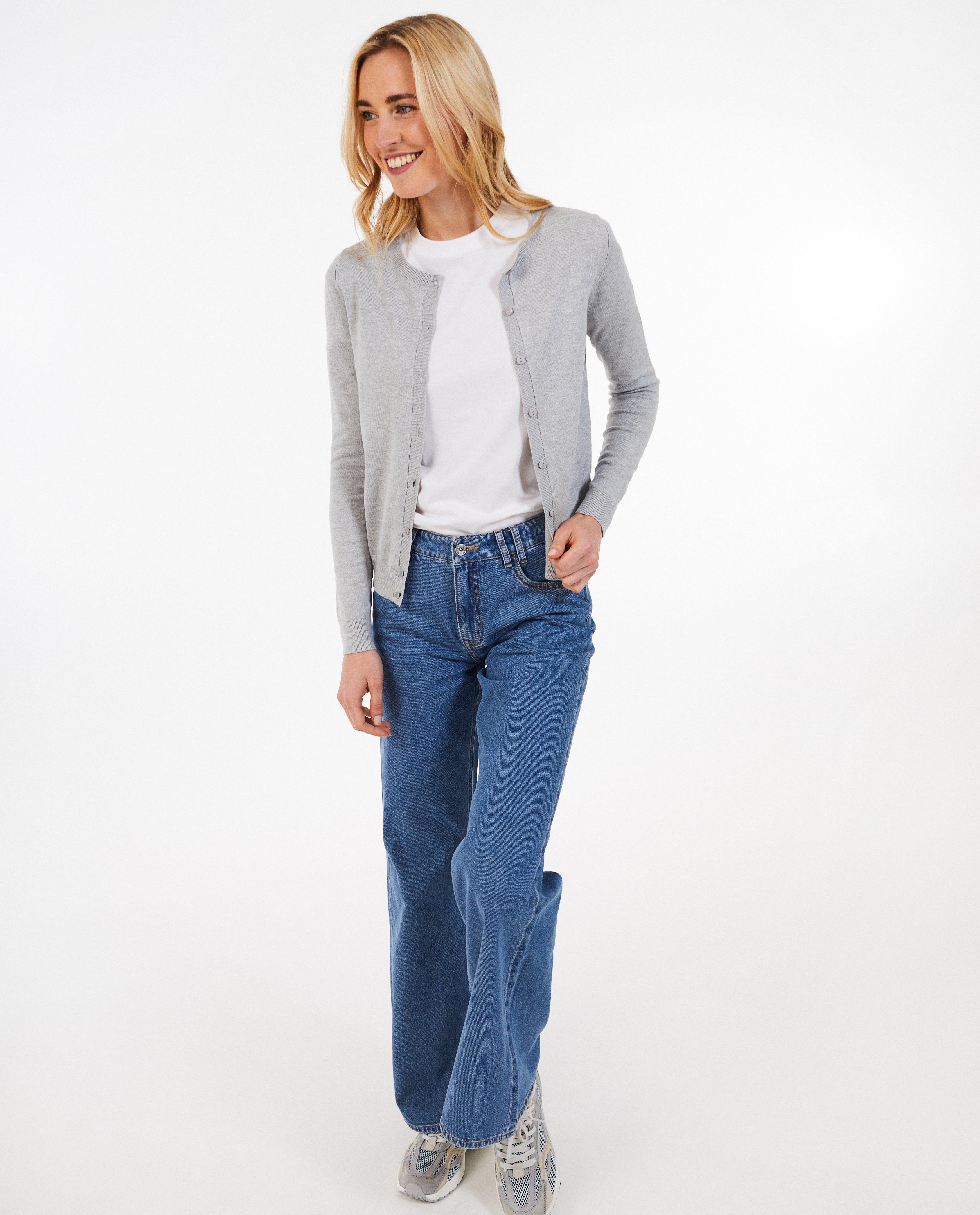 Cardigan - Lichtbruine cardigan