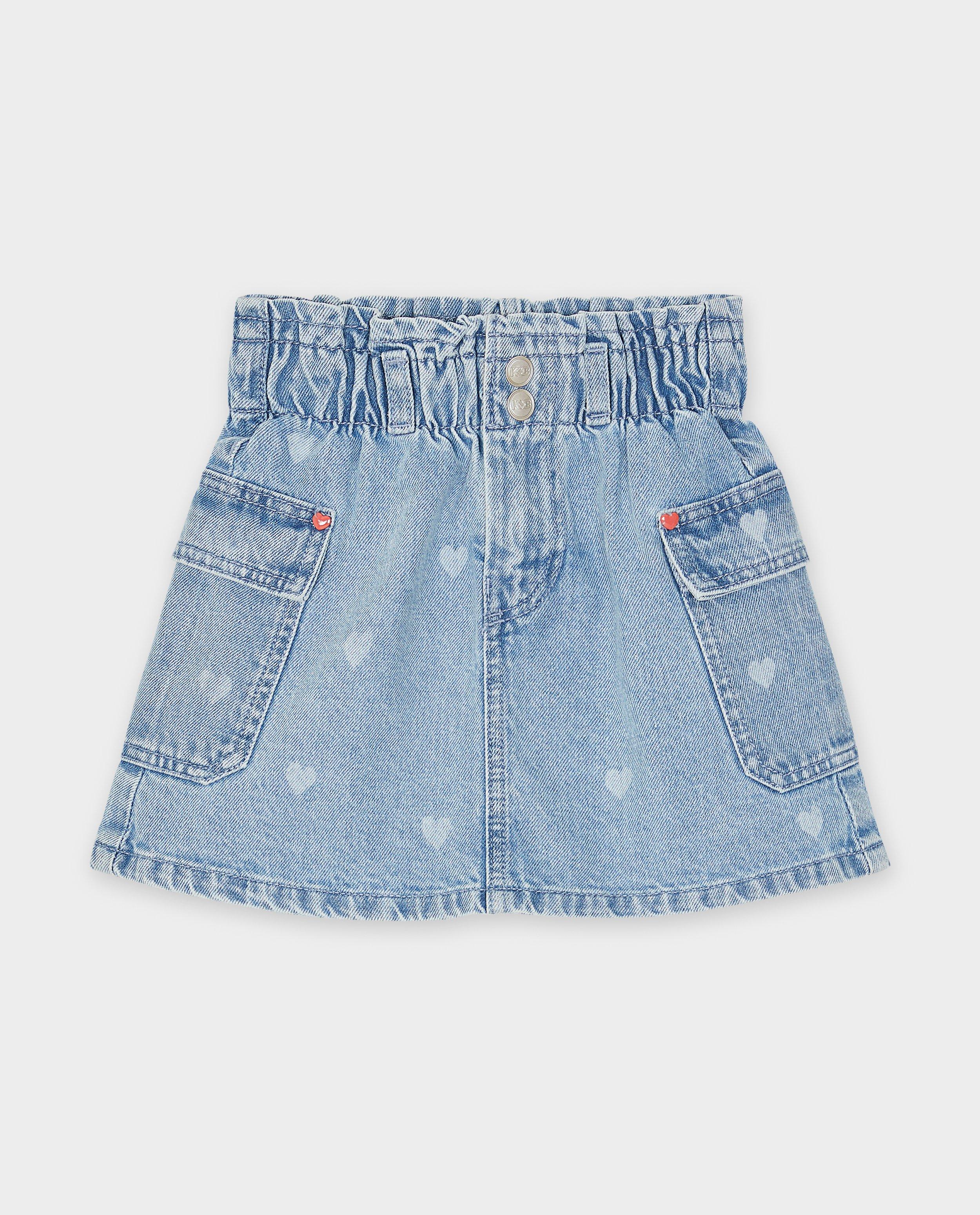 Rokken - Jeansrok met hartjes K3 De 3 Biggetjes