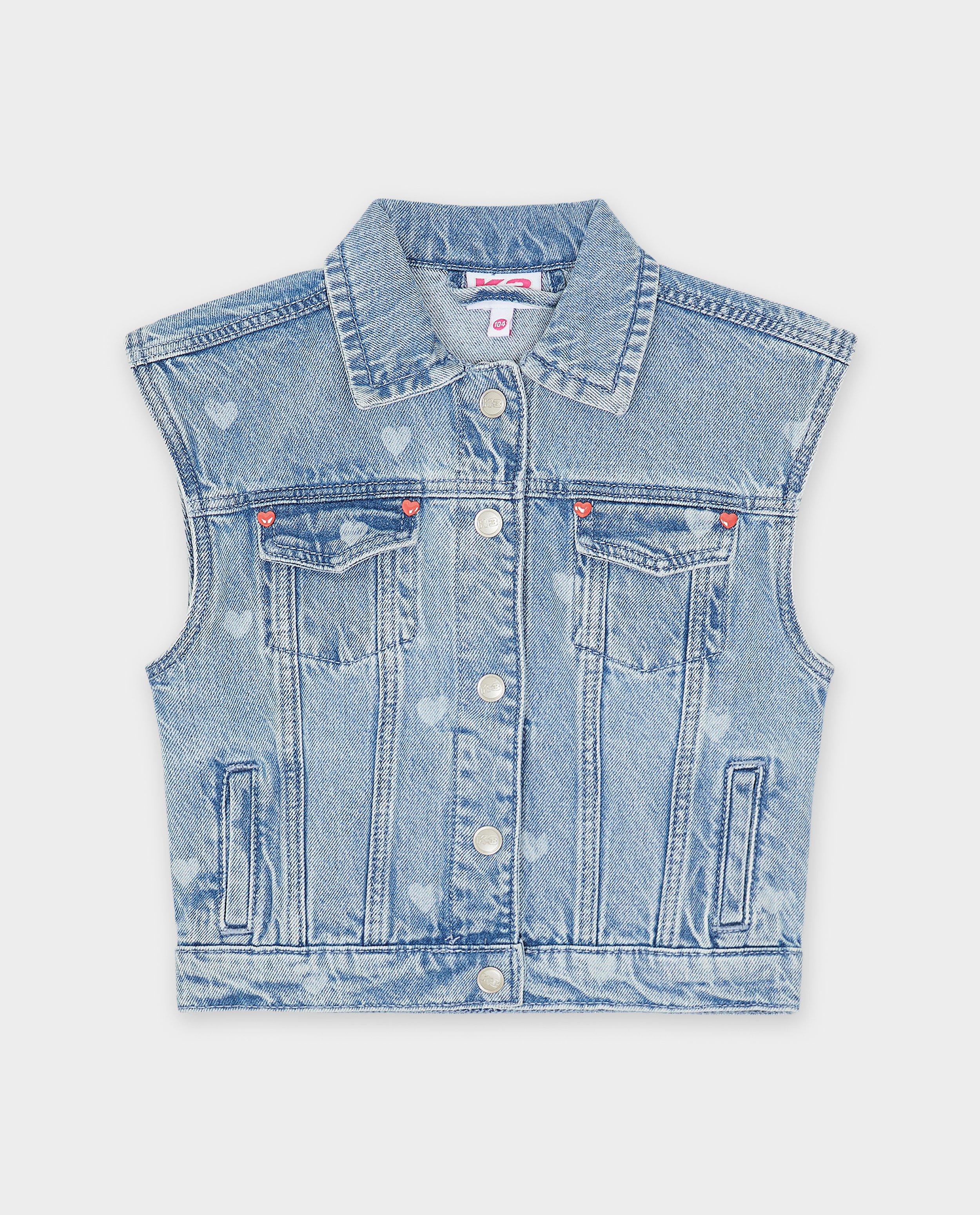 Cardigan - Jeansvest met hartjes K3 De 3 Biggetjes
