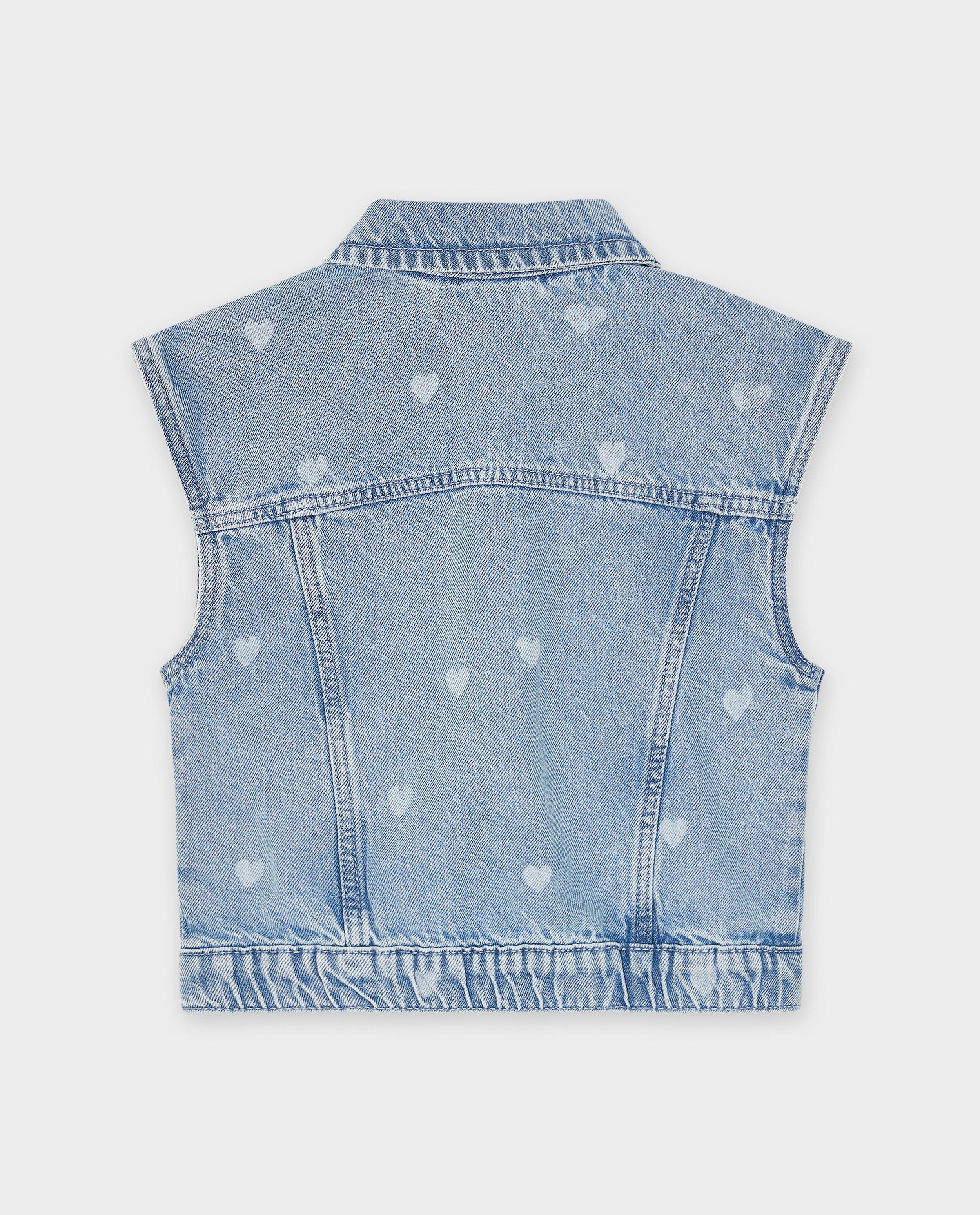 Cardigan - Jeansvest met hartjes K3 De 3 Biggetjes