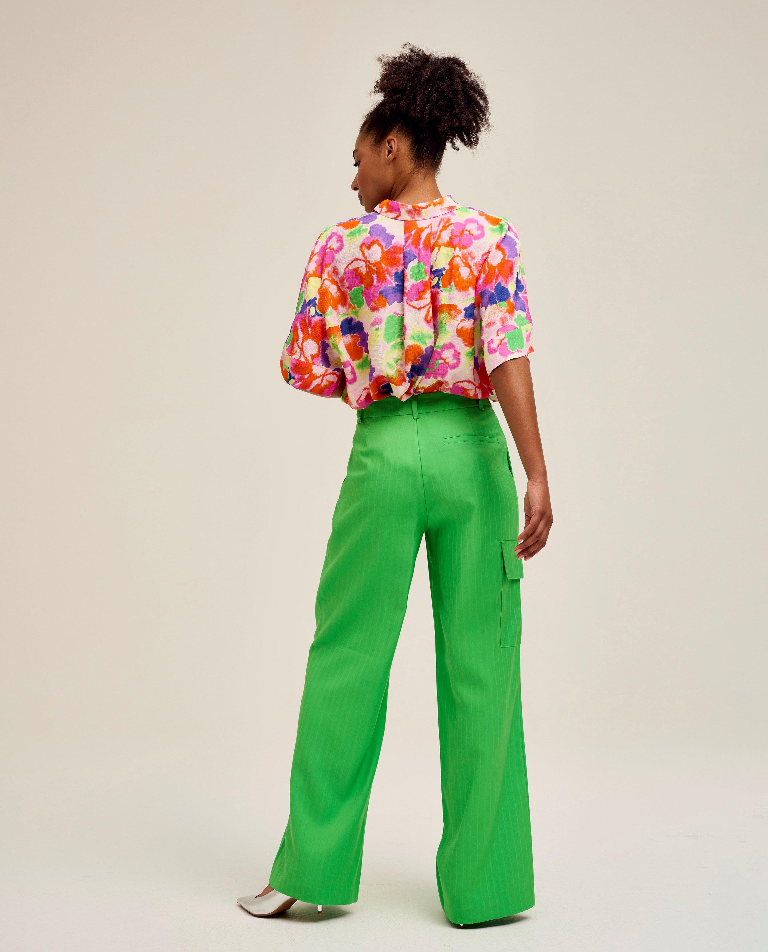 Hemden - Blouse met abstracte bloemenprint
