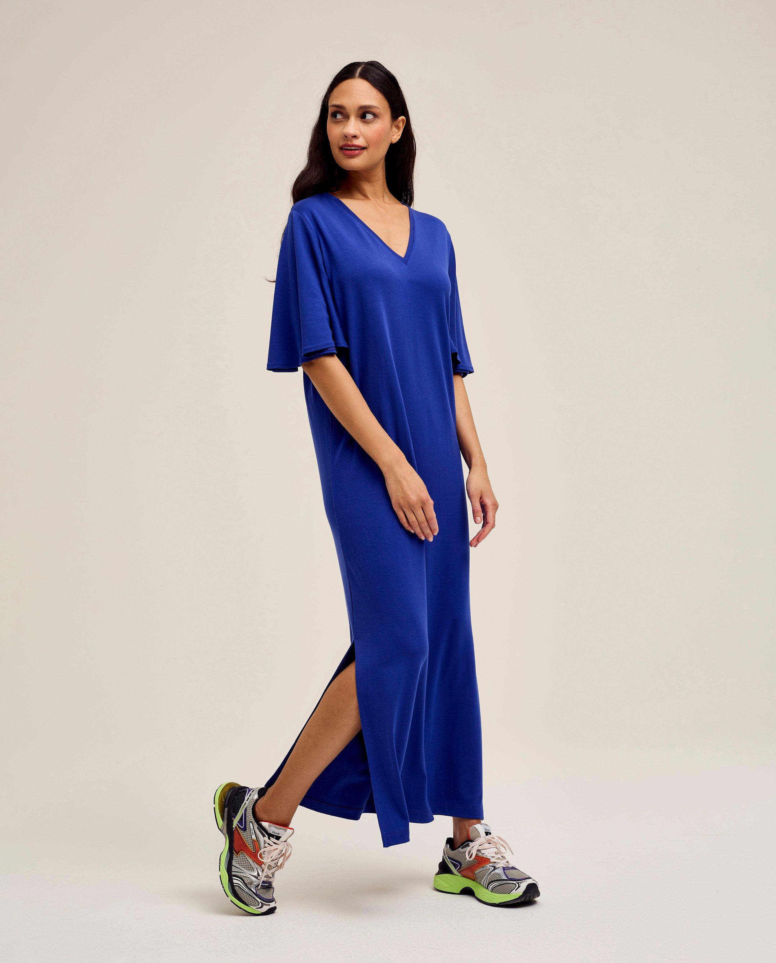 Blauwe jurk - null - CKS Dames