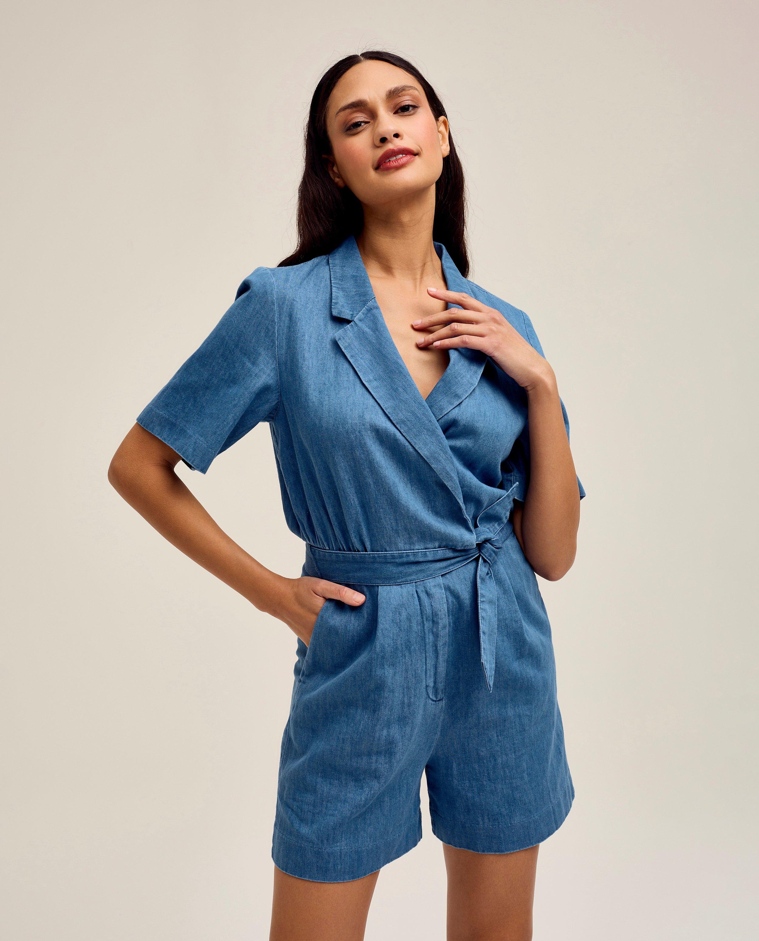 Playsuit van jeans - null - CKS Dames