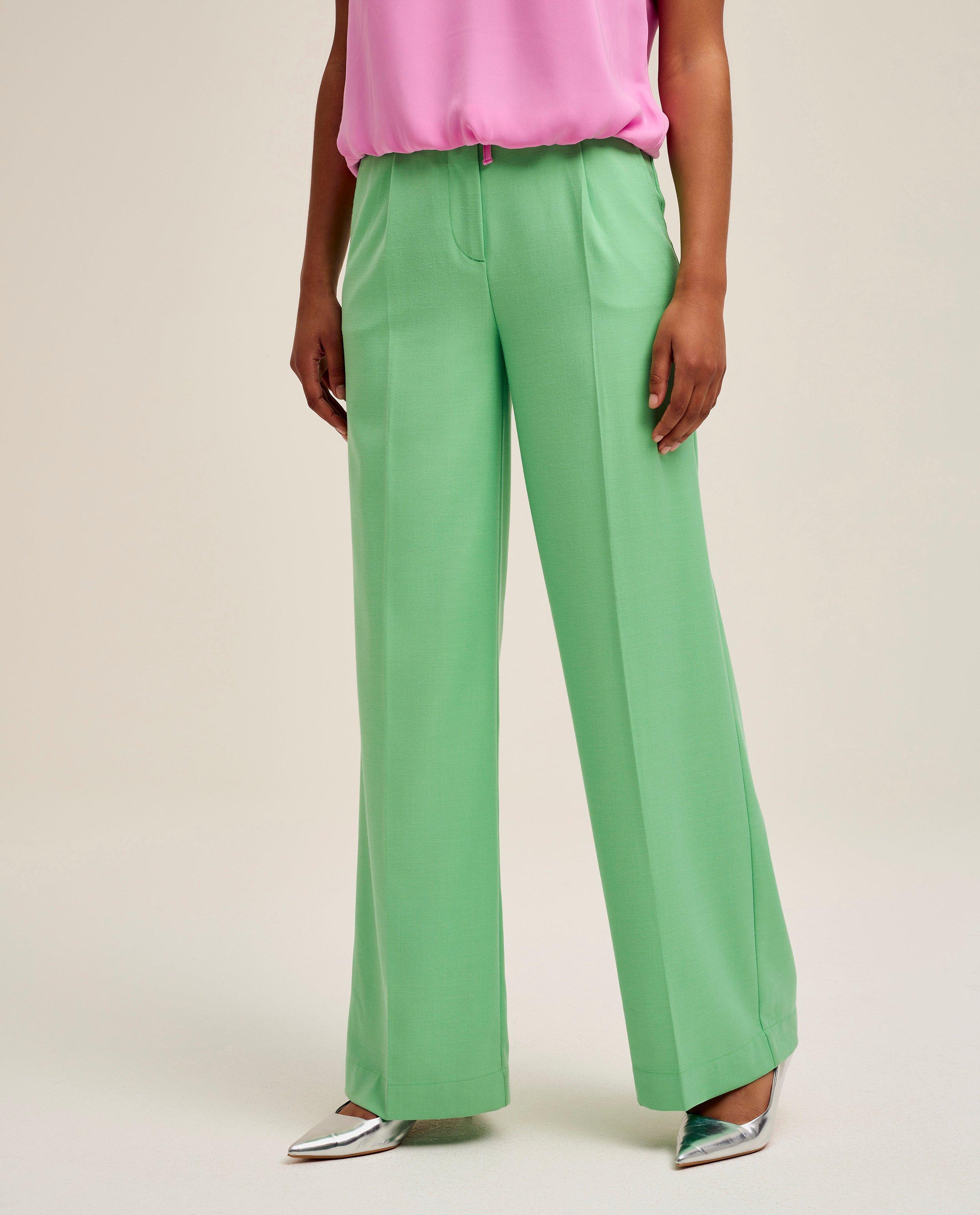 Pantalon vert pâle, coupe ample - null - CKS Femmes