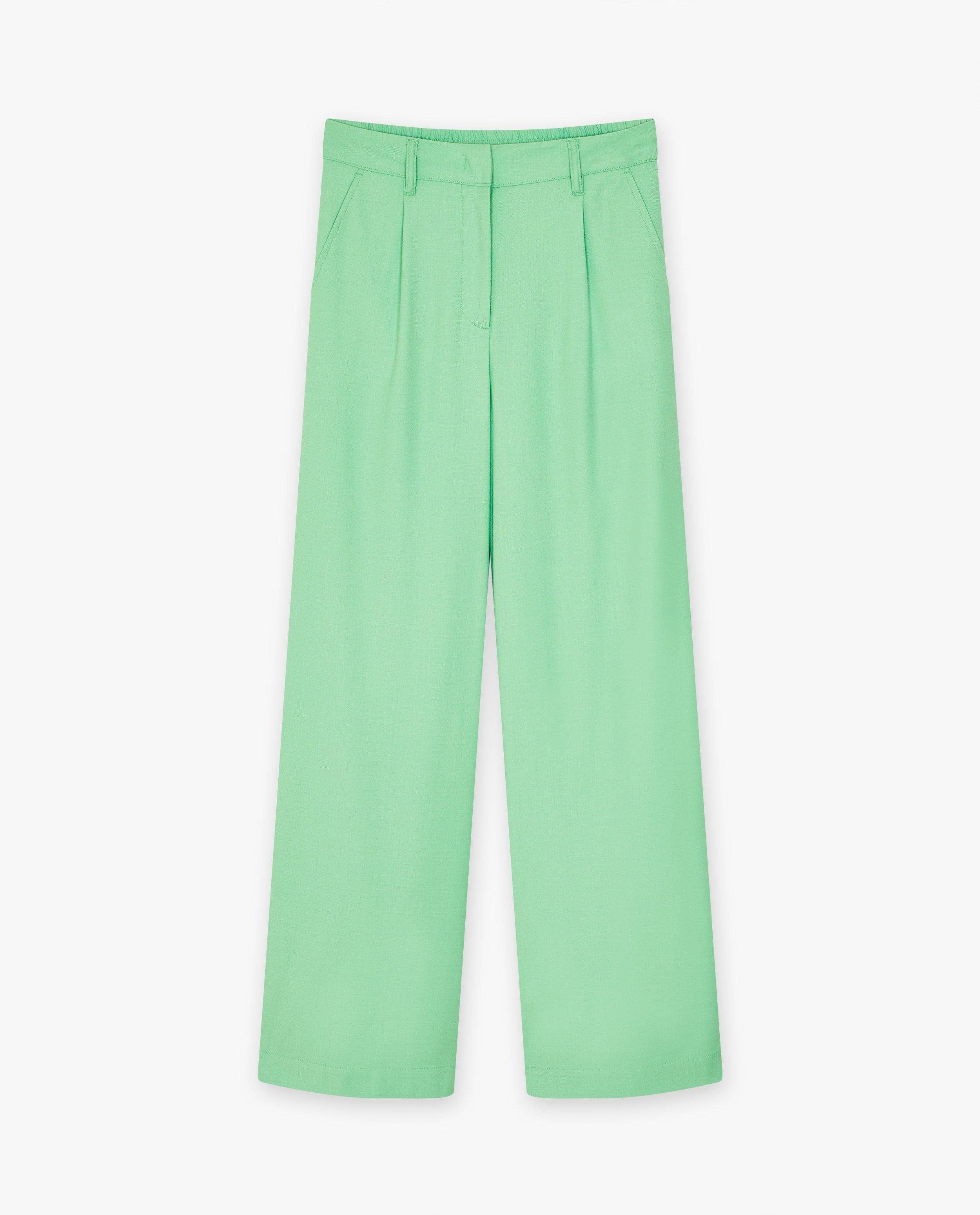 Pantalons - Pantalon vert pâle, coupe ample