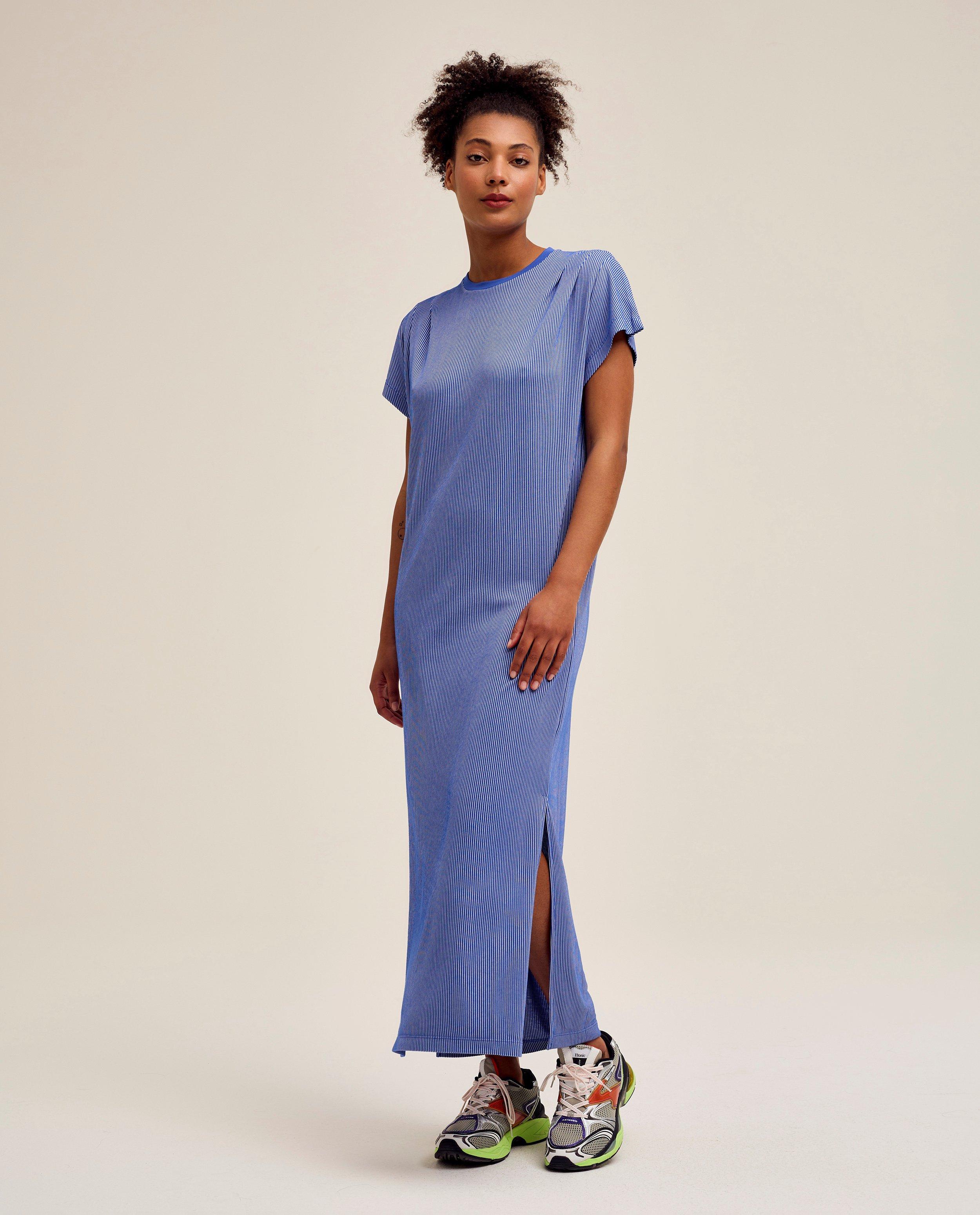 Blauwe T-shirtjurk - null - CKS Dames