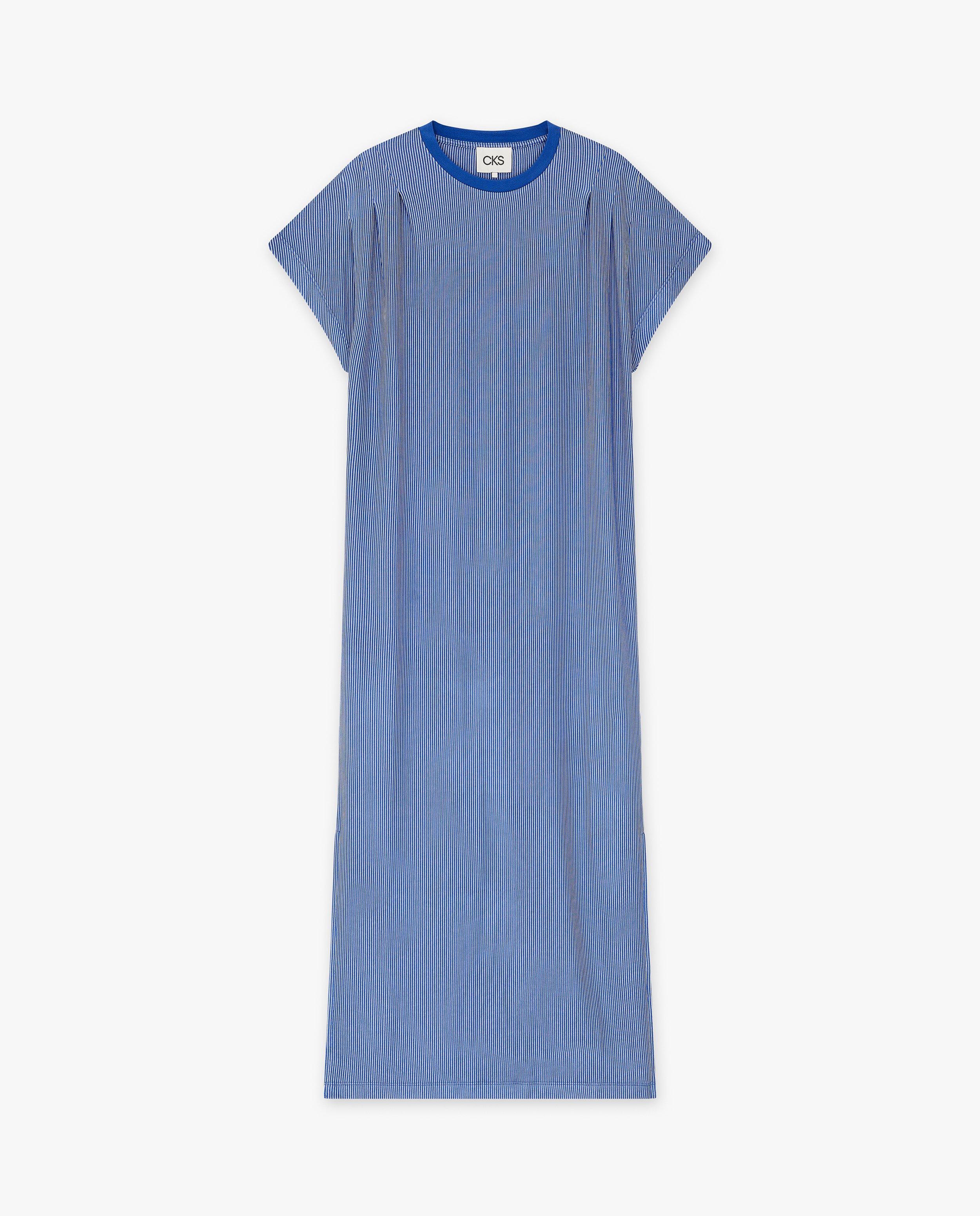 Kleedjes - Blauwe T-shirtjurk
