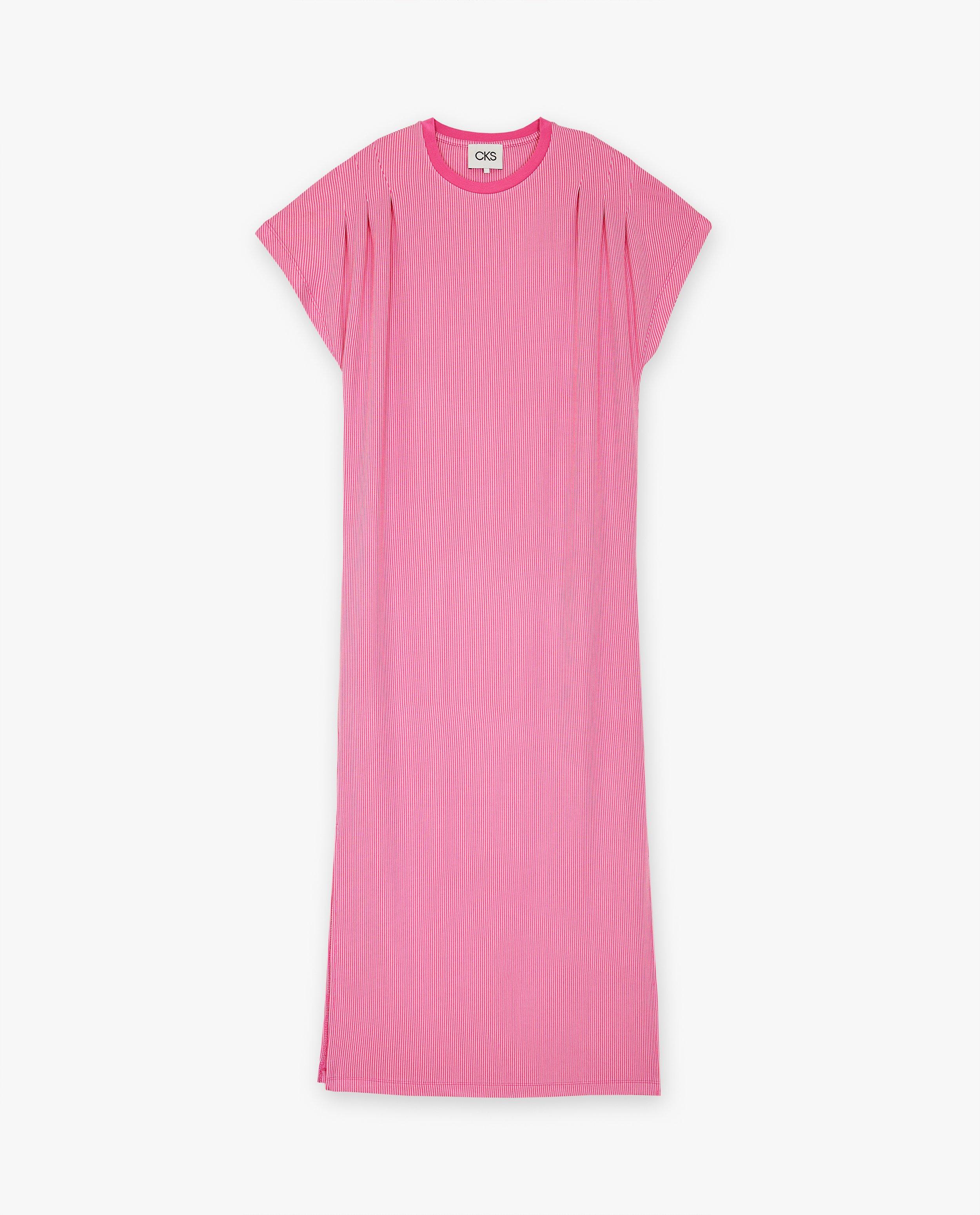 Kleedjes - Roze jurk met strepen