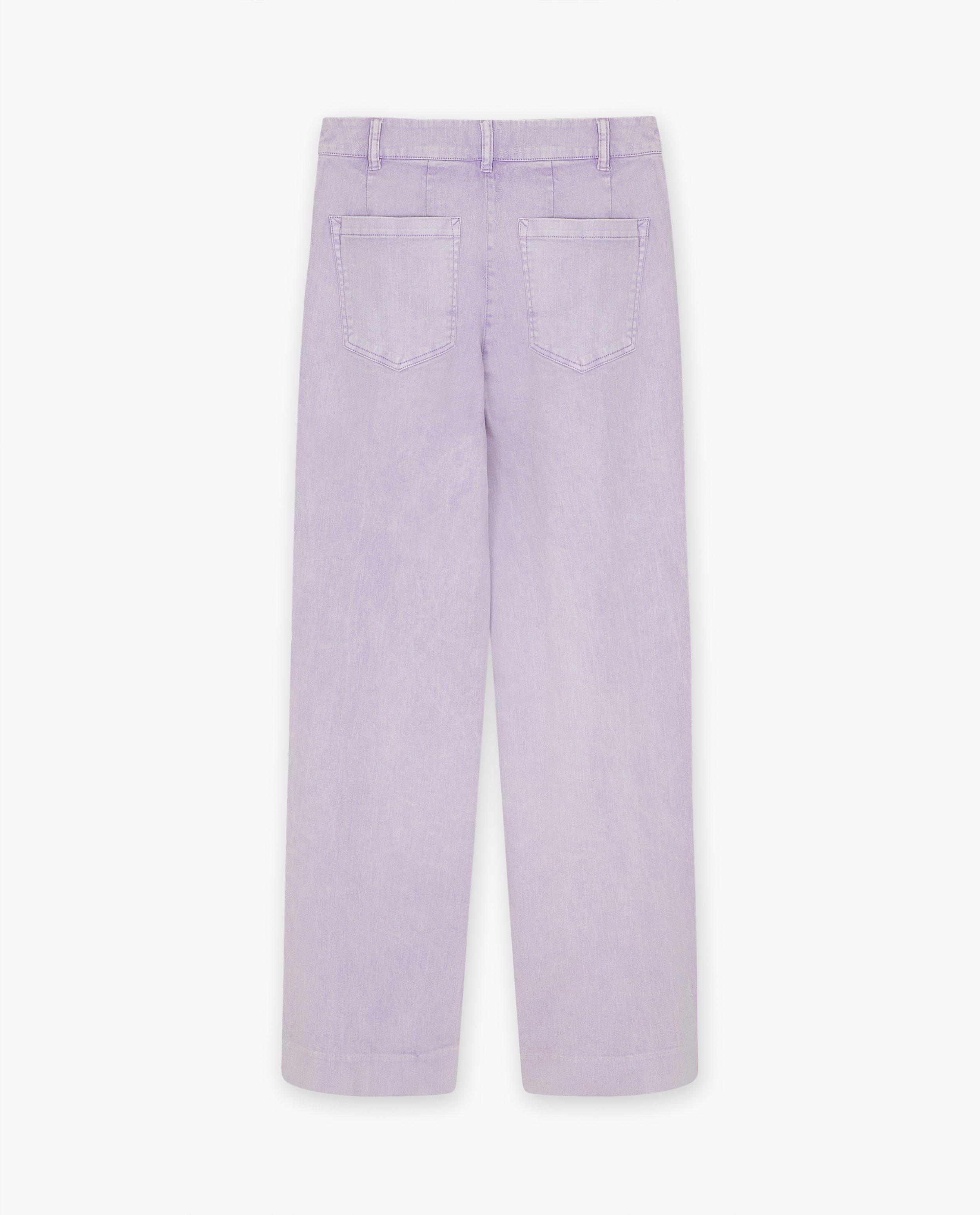 Jeans - Jeans mauve pâle, coupe ample