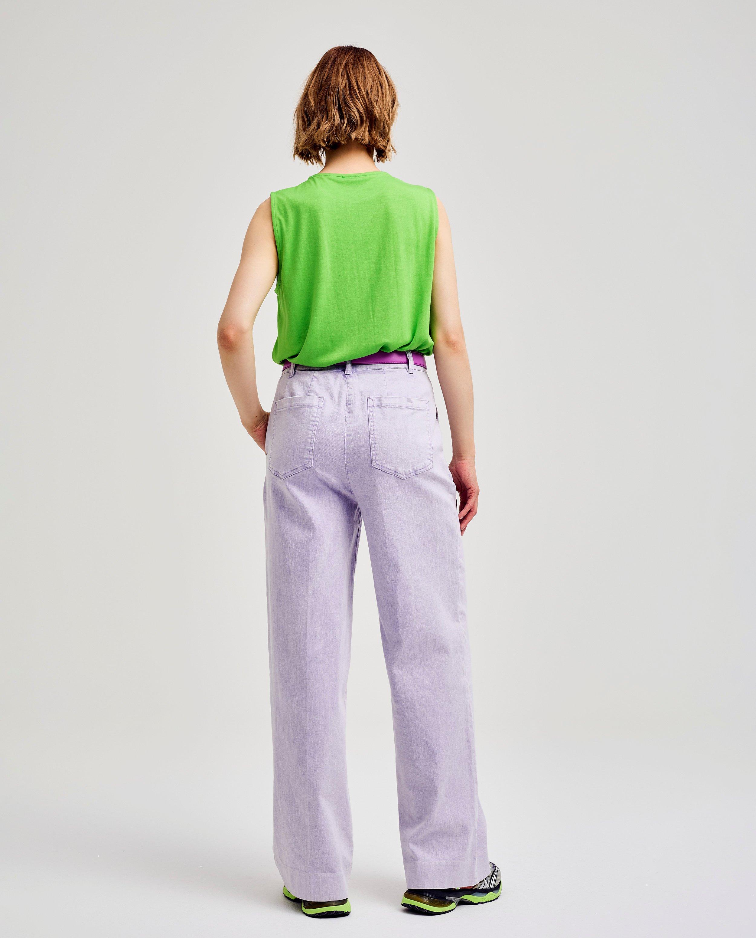 Jeans - Jeans mauve pâle, coupe ample