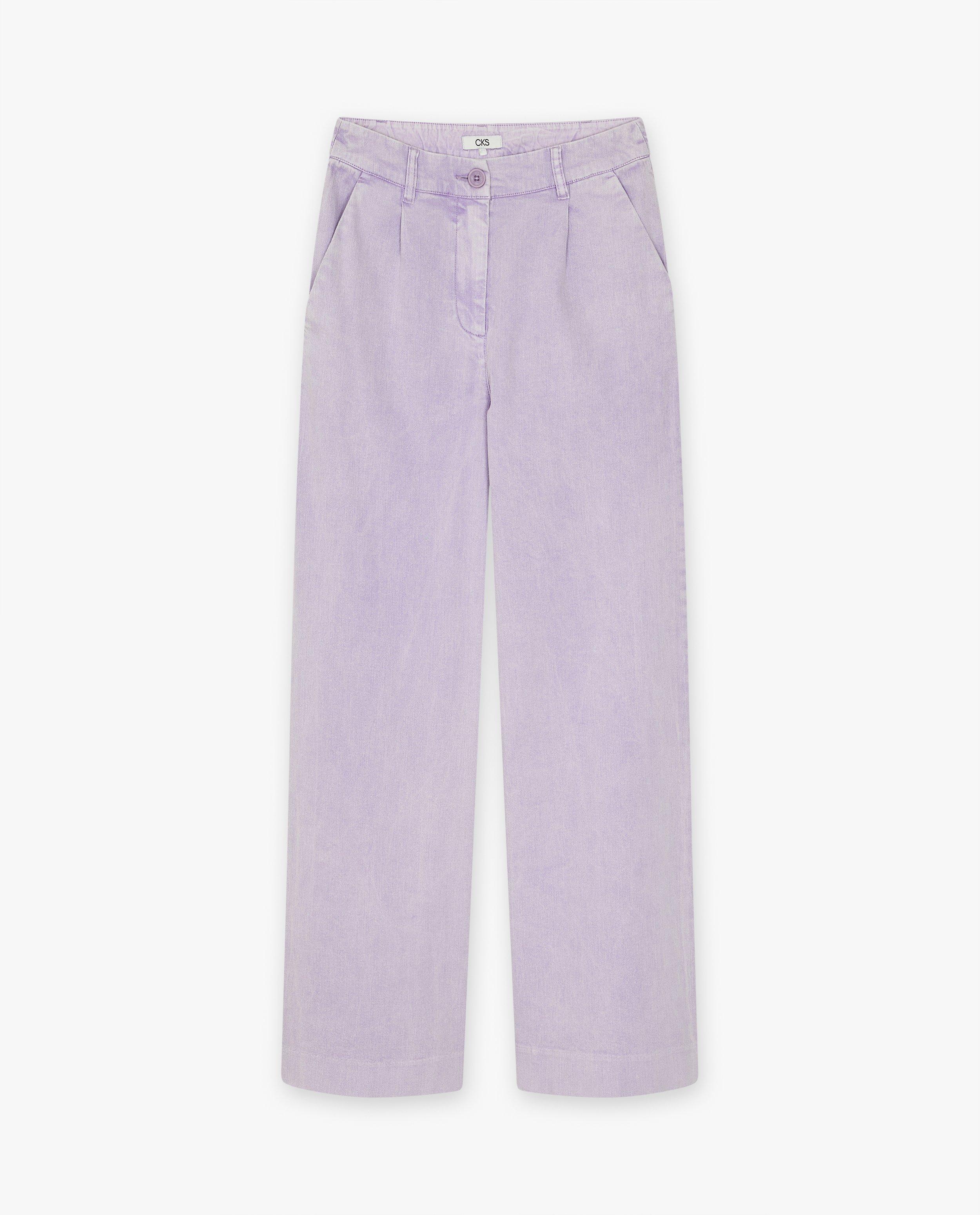 Jeans - Jeans mauve pâle, coupe ample